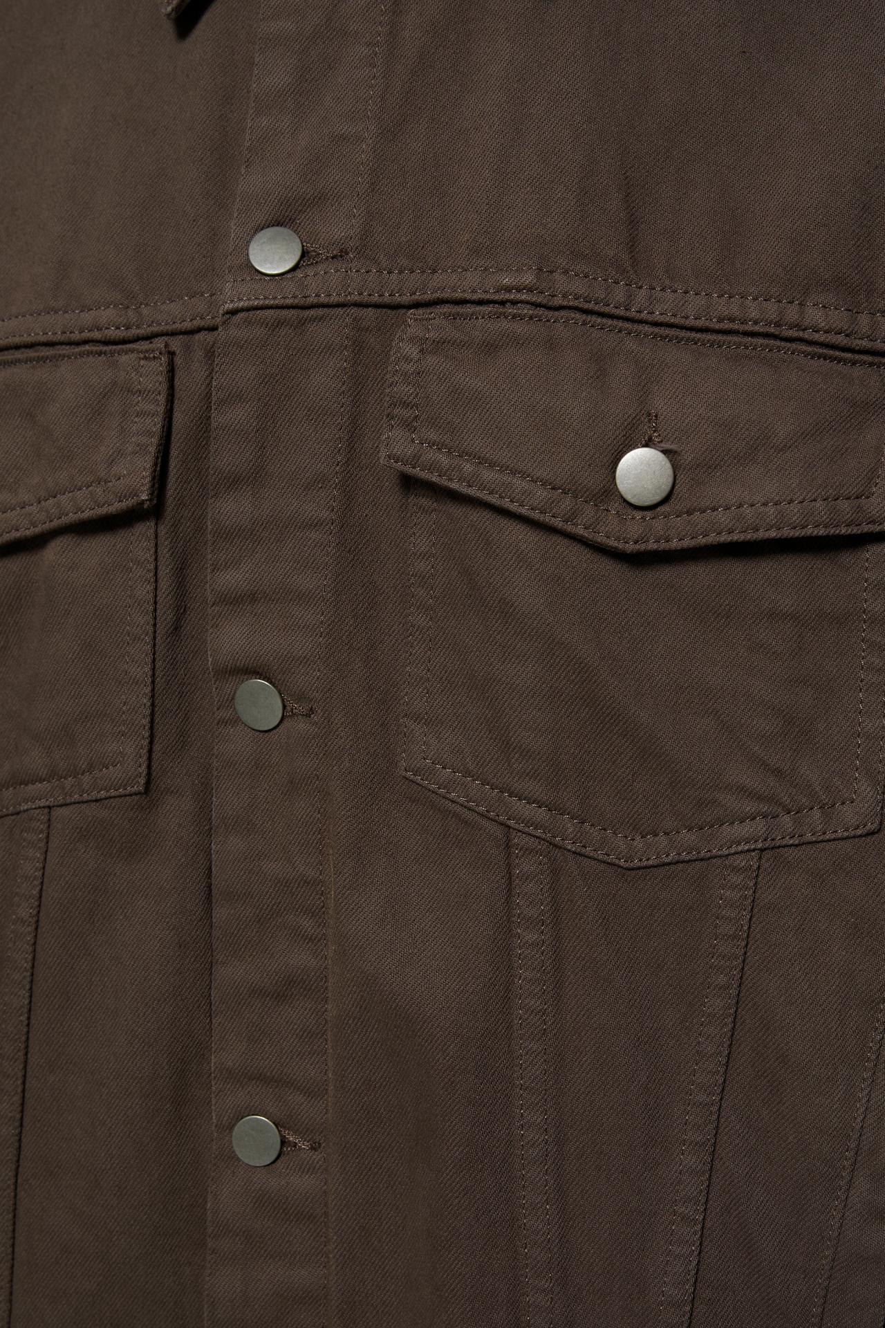 Trucker denim jacket — Brown