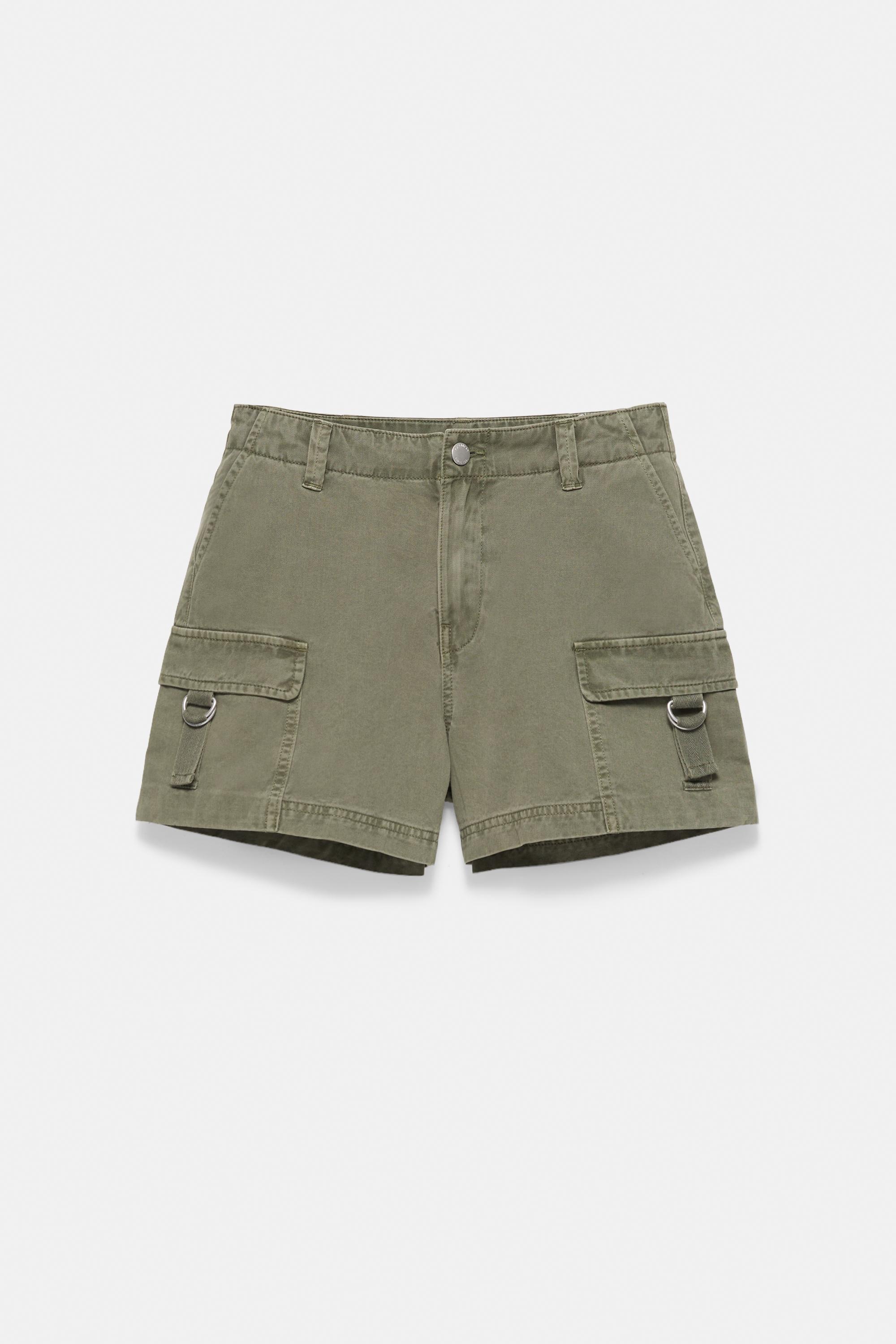 Relaxed fit cargo Bermuda shorts — Khaki