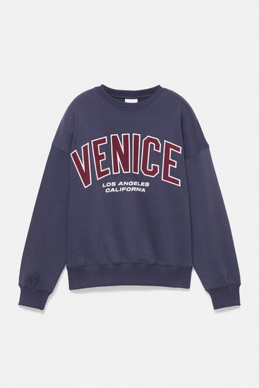 Graphic round neck sweatshirt — Navy 6