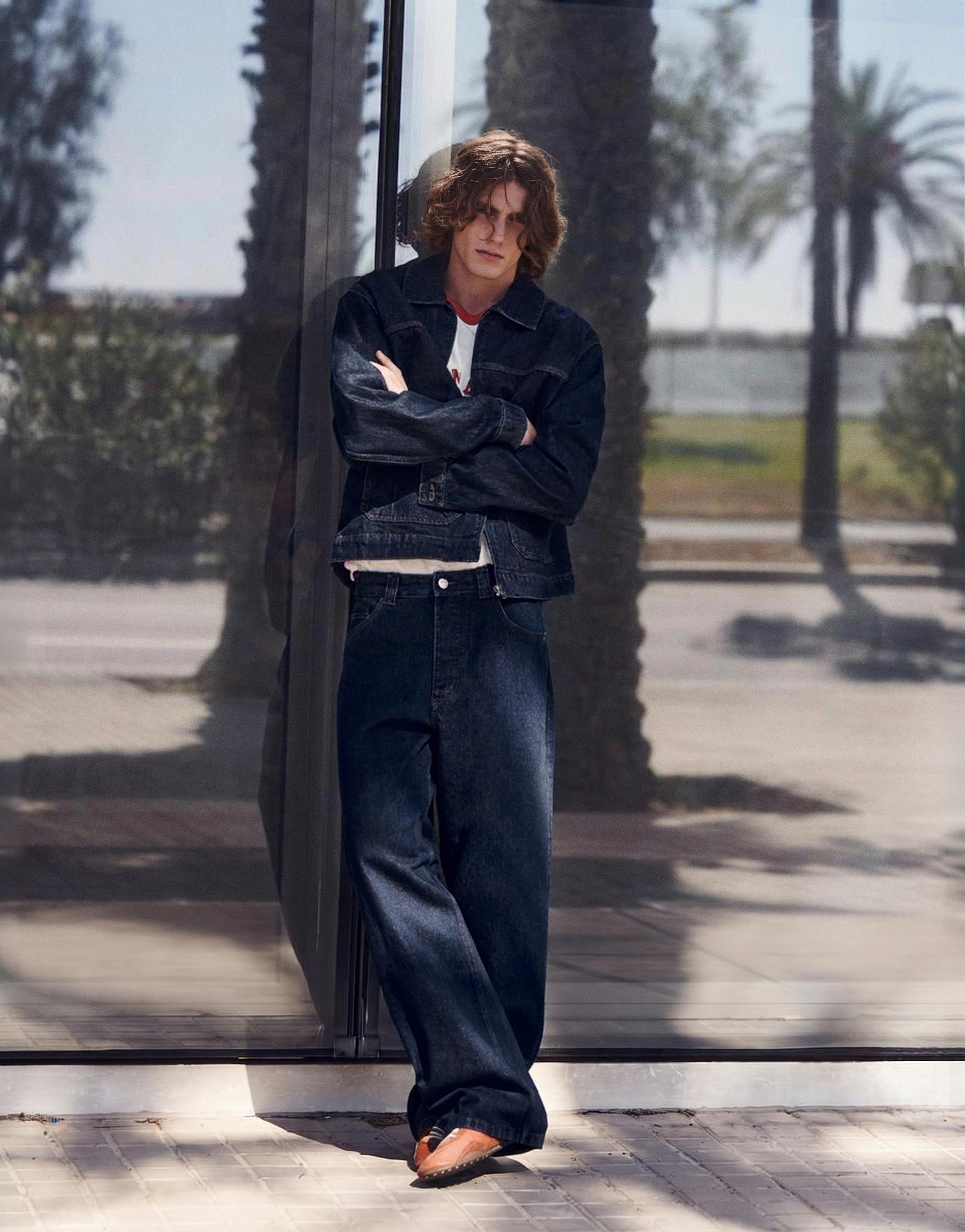 Relaxed fit jeans — Navy