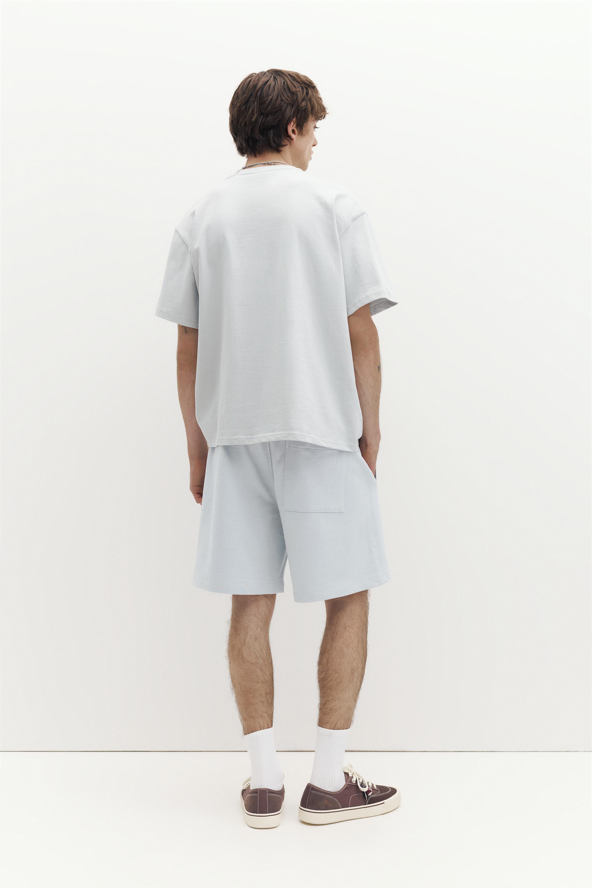 Logolu jogger bermuda şort - Görsel 139