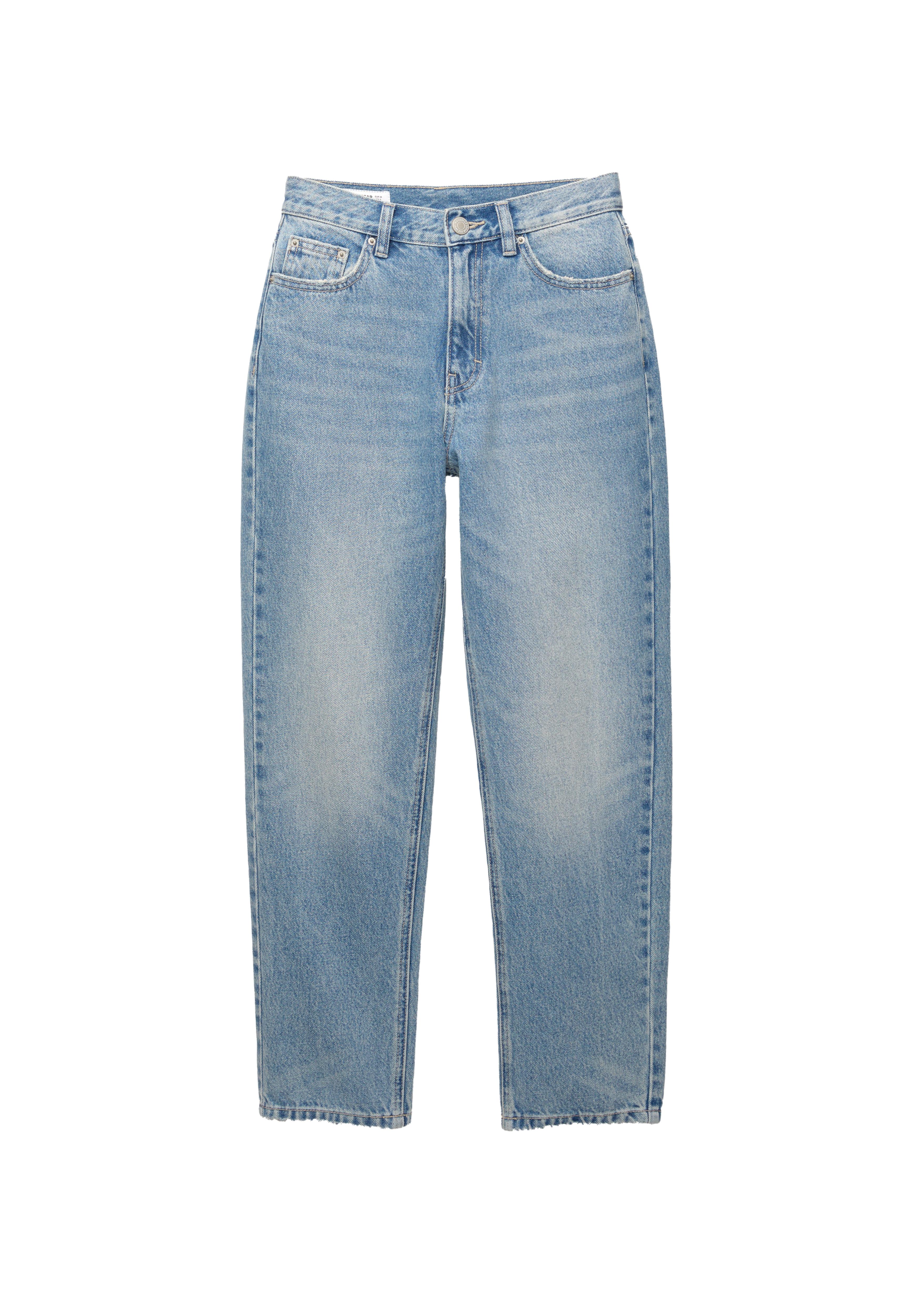 High-waist mom jeans — Blue