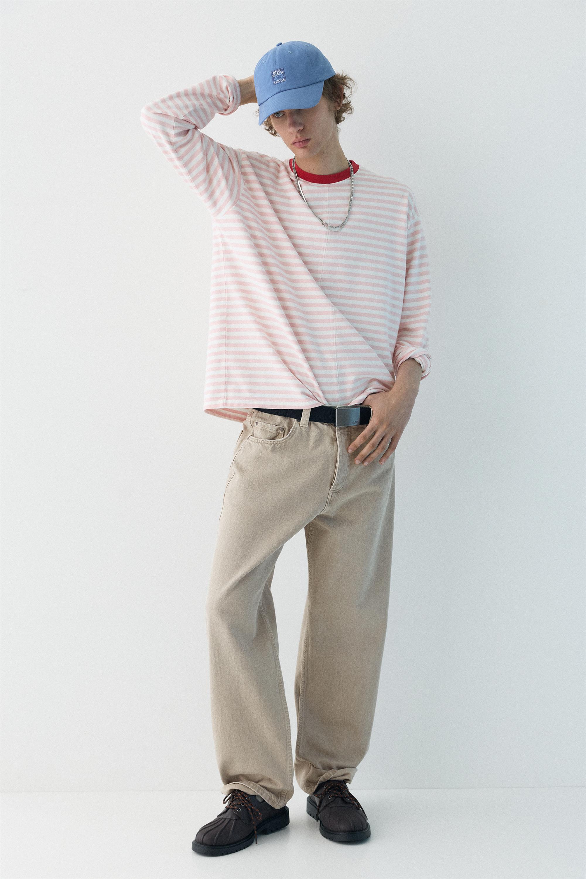 Regular straight-leg jeans — Pale grey