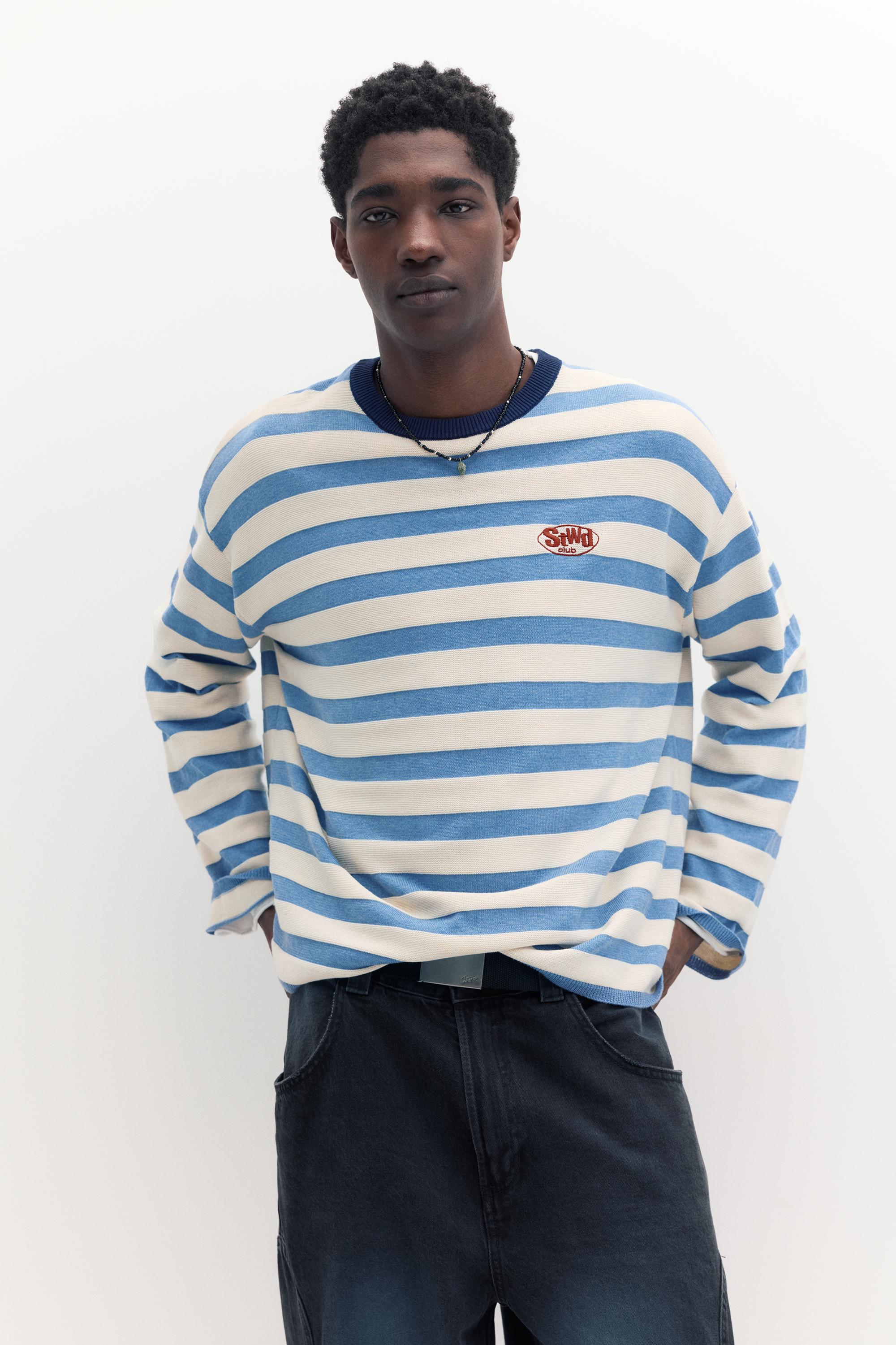 Çizgili örgü tişört - Görsel 23