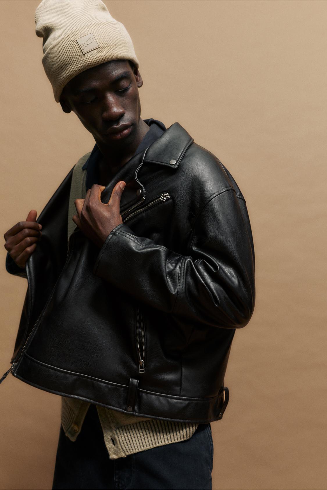 Jacket Pull And Bear Uomo Giacche Pelle Uomo Giubbotto Bear Uomo