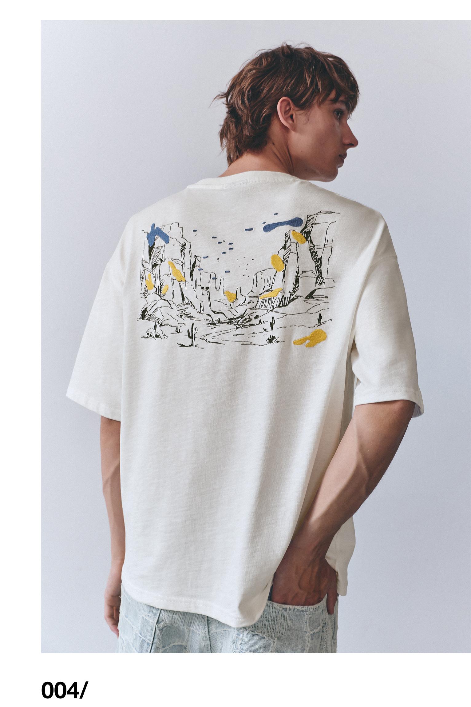 West Paradise graphic T-shirt — Off white