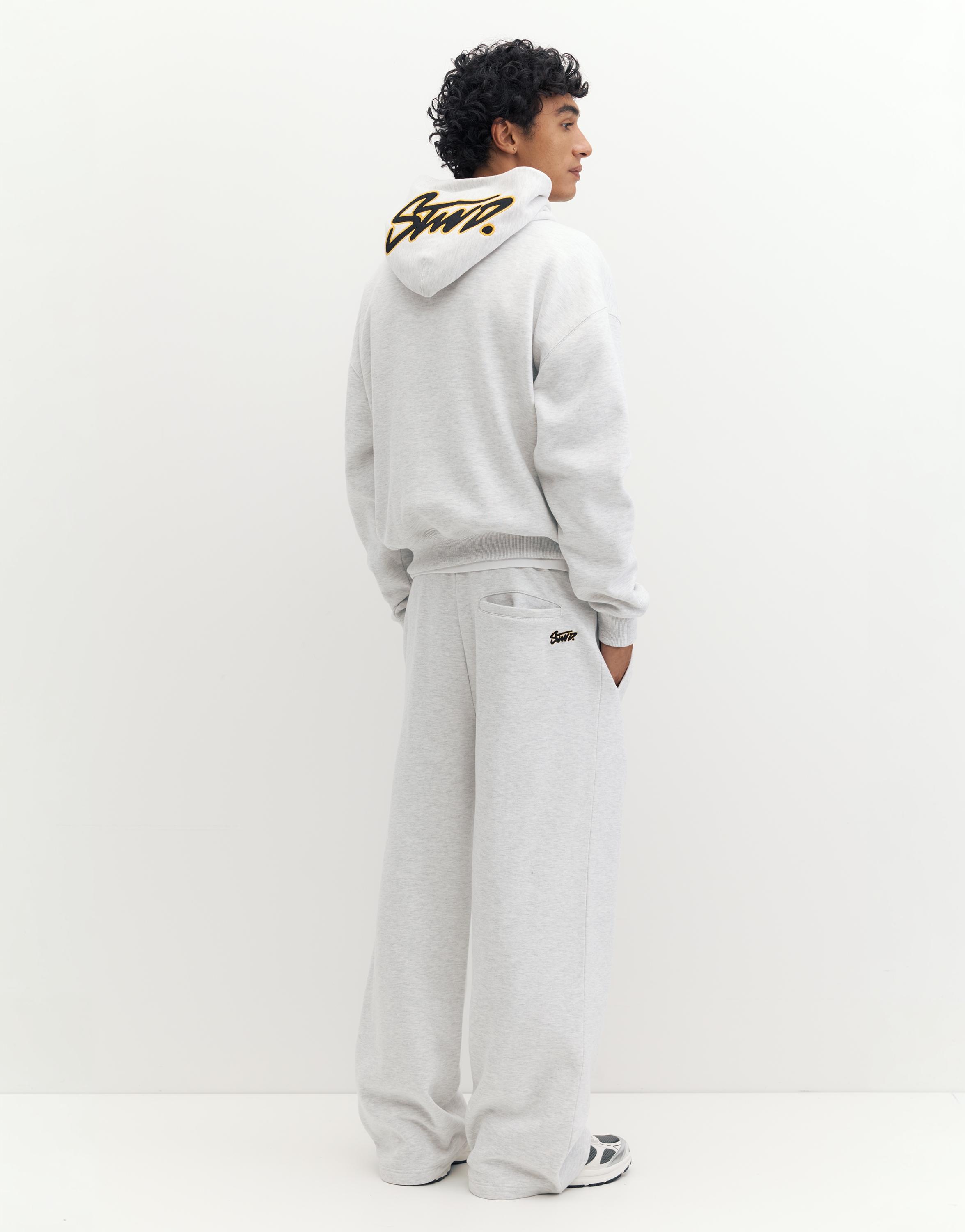 STWD baggy joggers — Pale marl