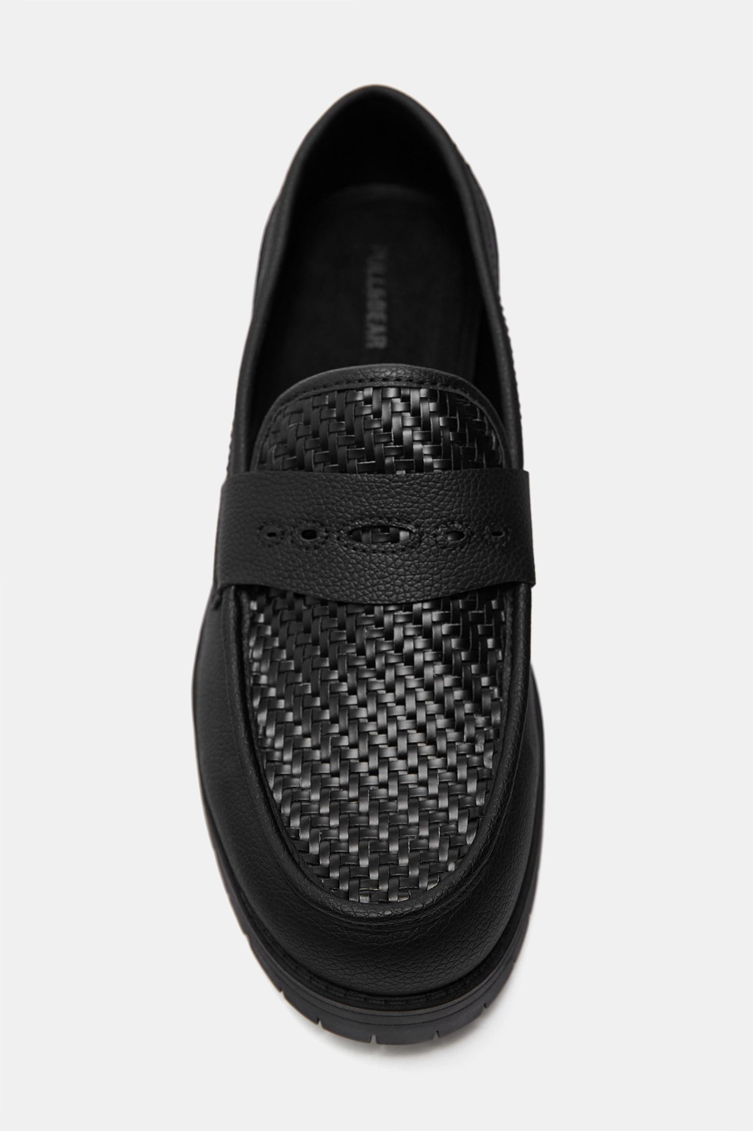 Braided STWD loafers — Black