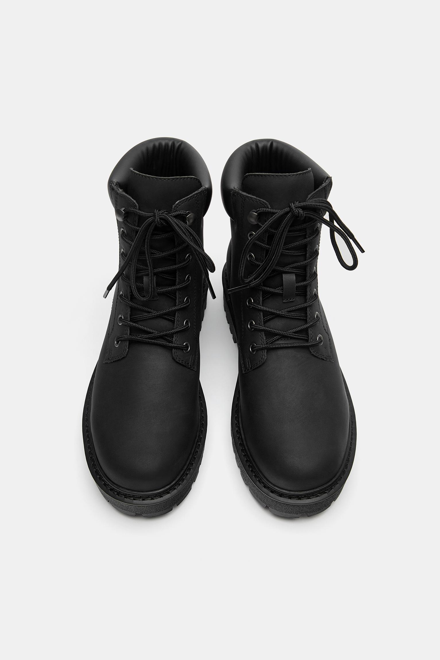 STWD lace-up boots — Black