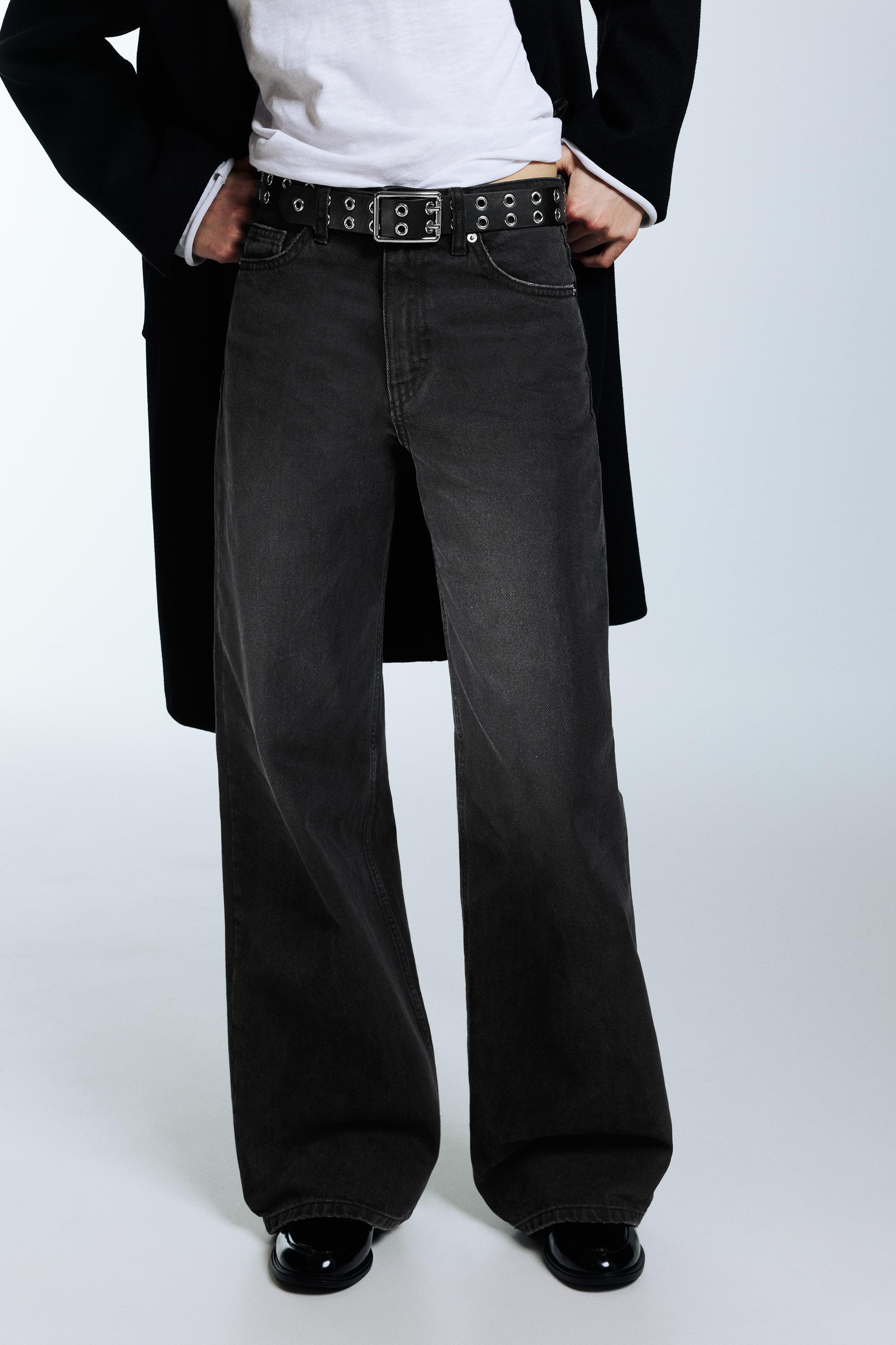 Wide leg yüksek bel jean - Görsel 19