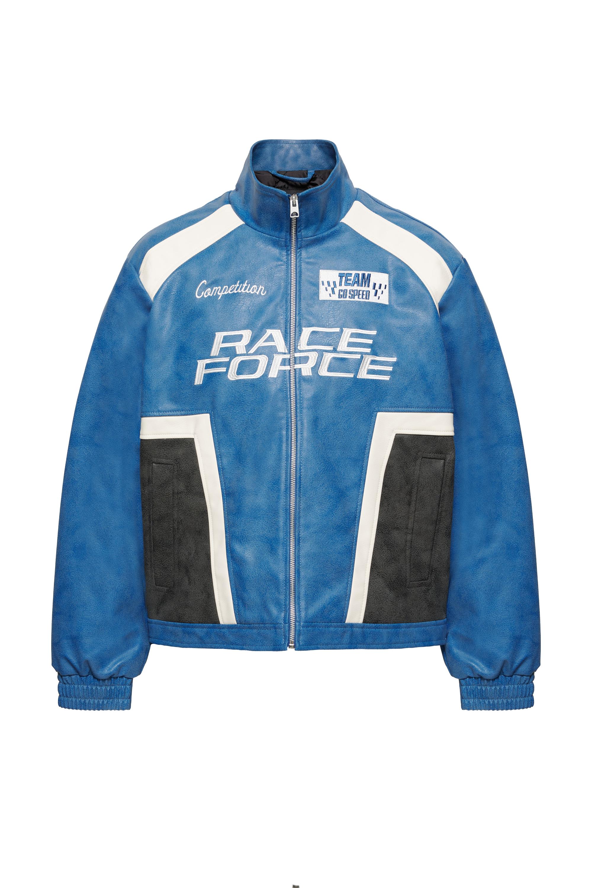 Pull&Bear Race Force suni deri ceket görsel 4