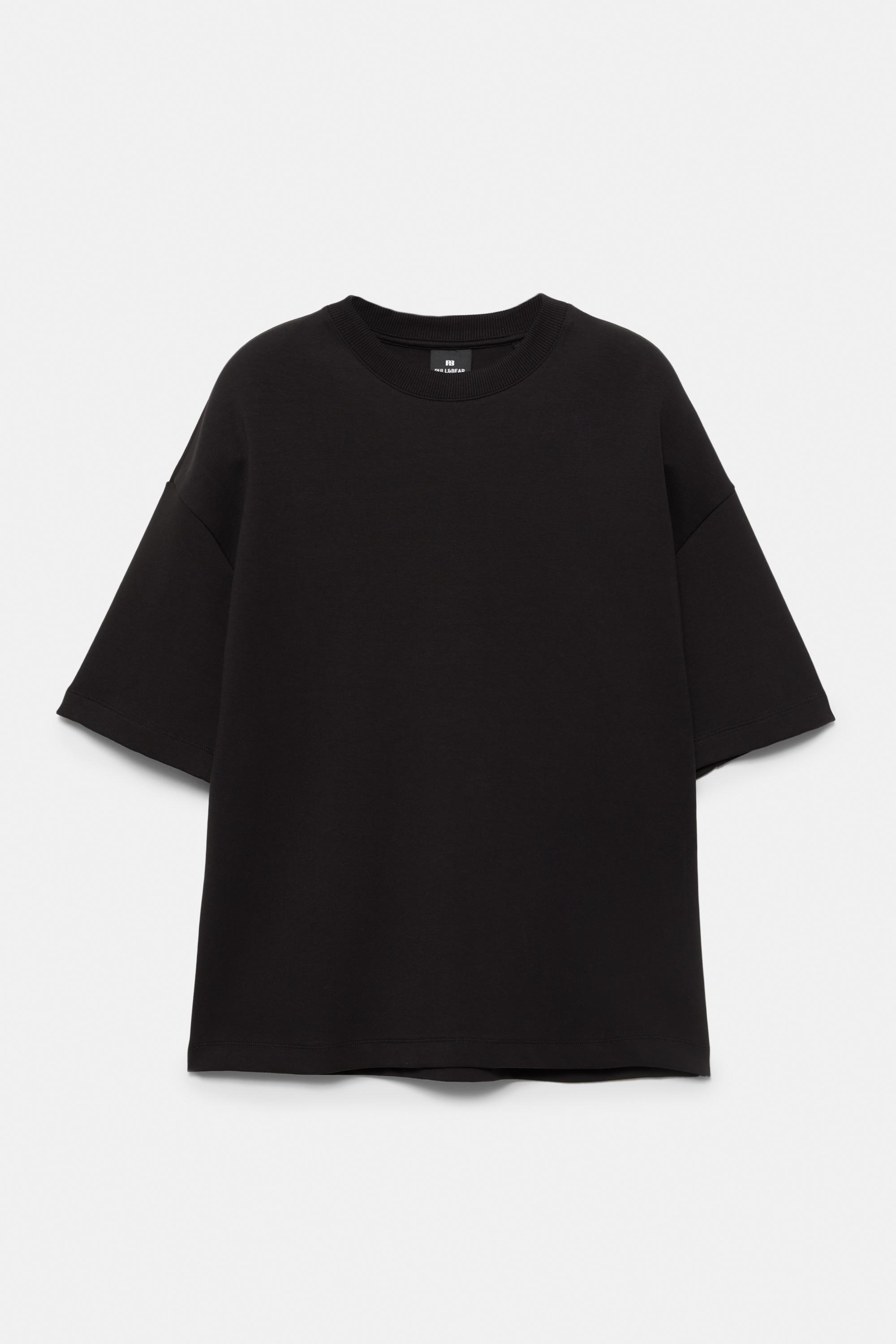 Interlock short sleeve sweatshirt — Black