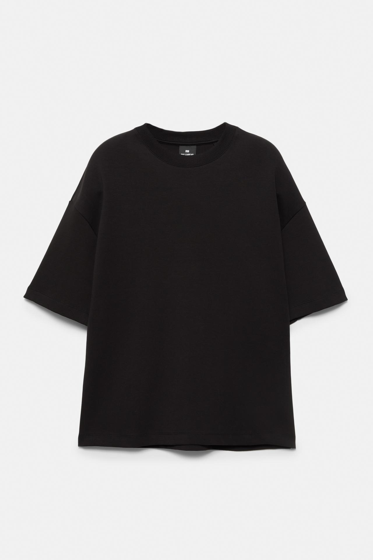 Interlock short sleeve sweatshirt — Black