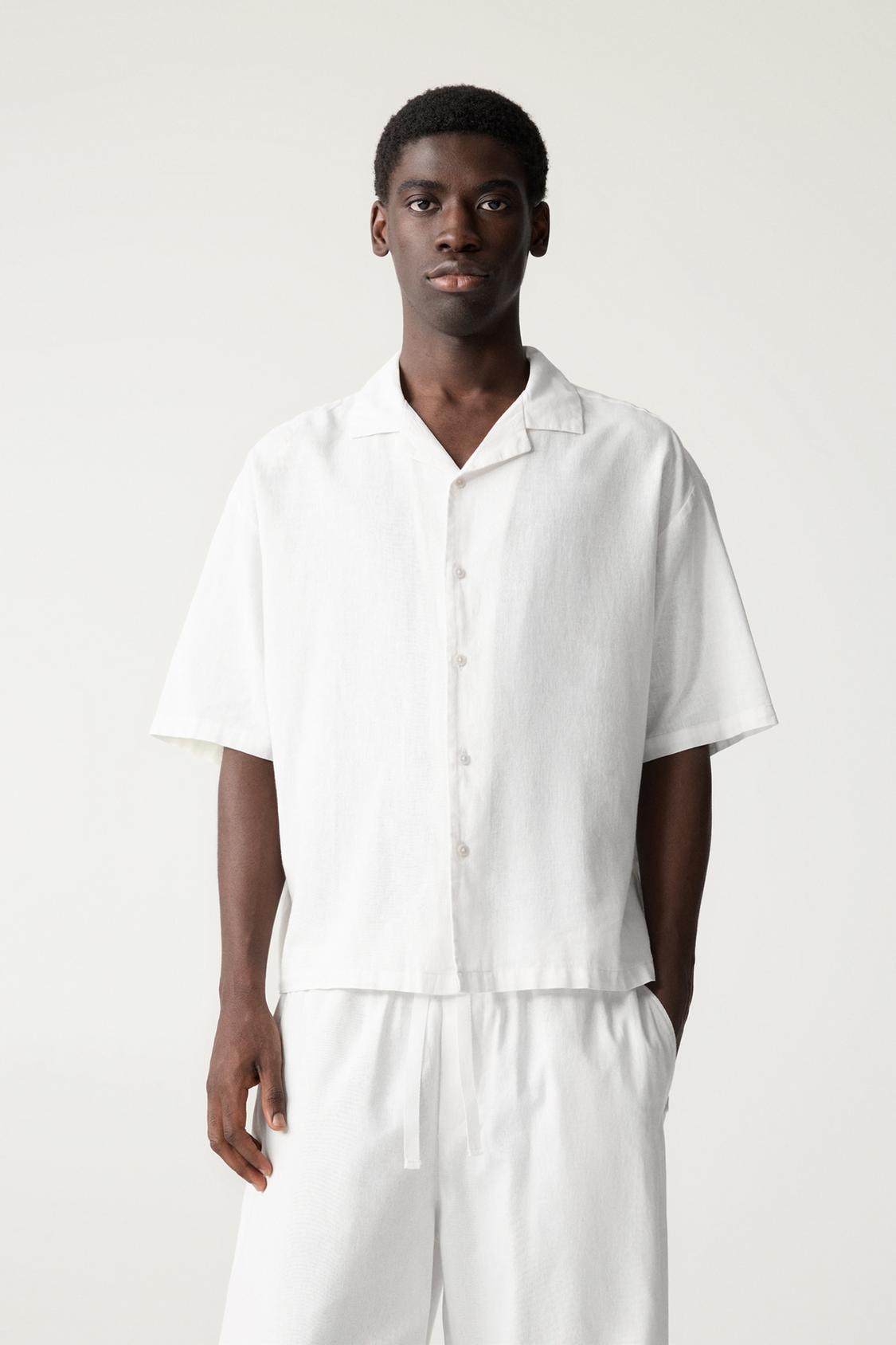 Camisa Tienda Online Pull And Bear Hombre Camisa Manga Corta Con