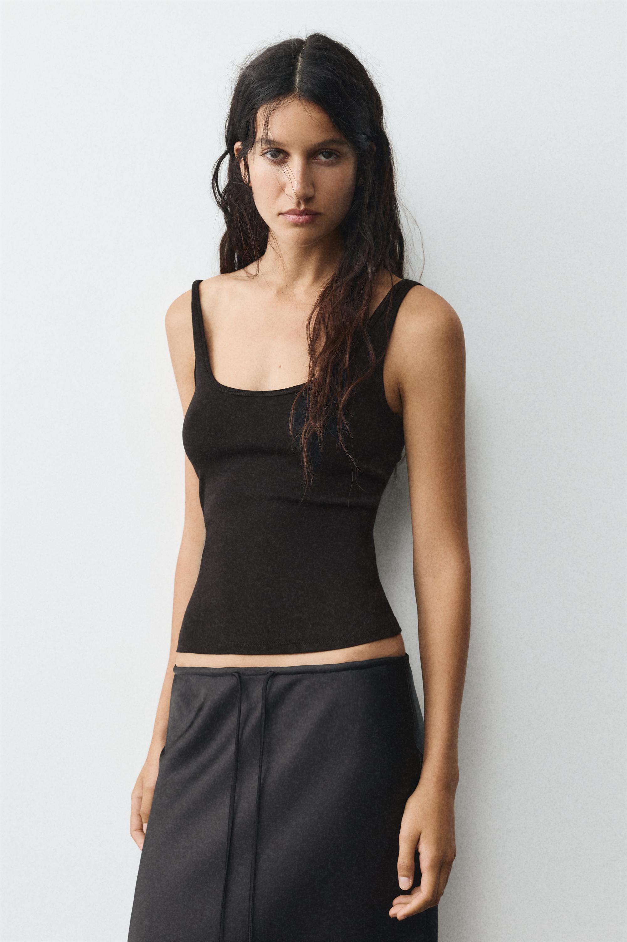 Modal tank top — Black