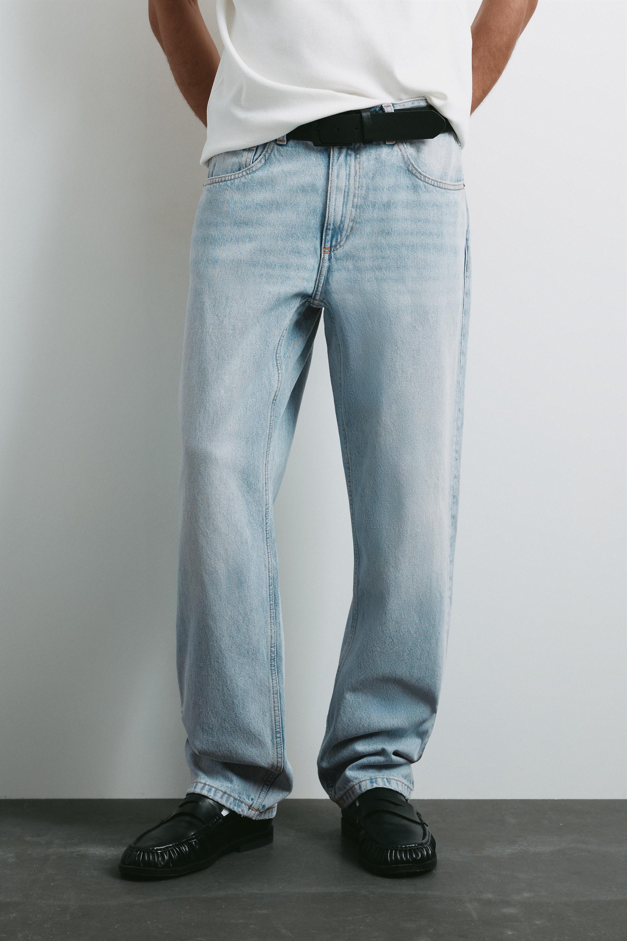 Straight-leg jeans — Pale indigo