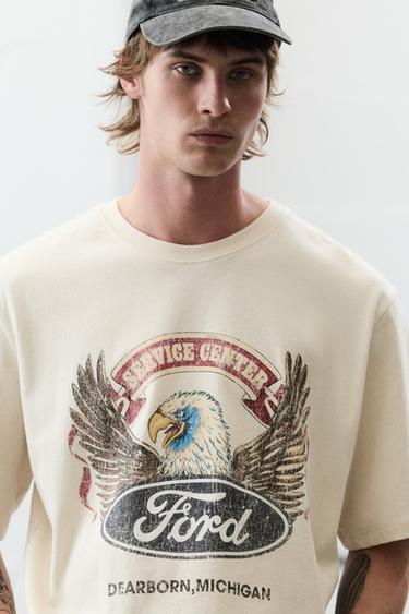 Ford short sleeve T-shirt — Ecru 4