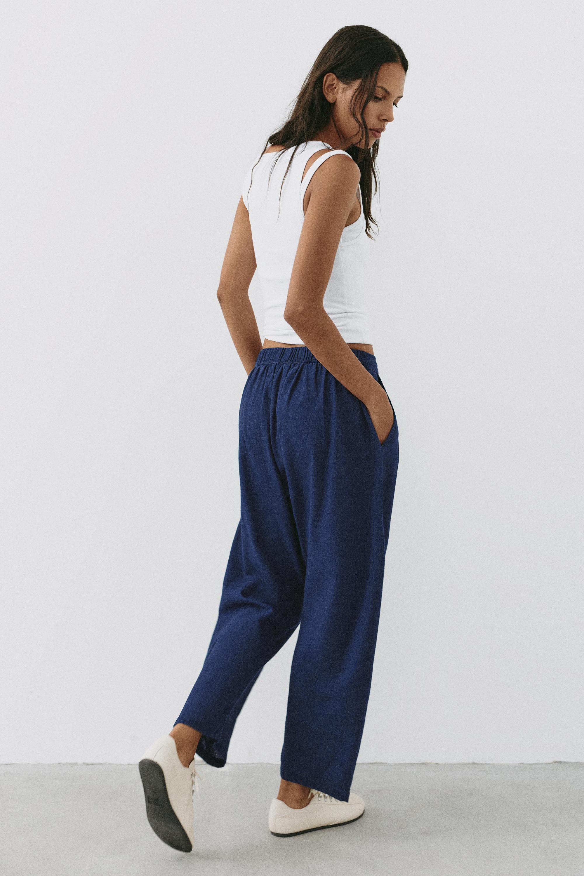 Fluid baggy jeans — Dark blue