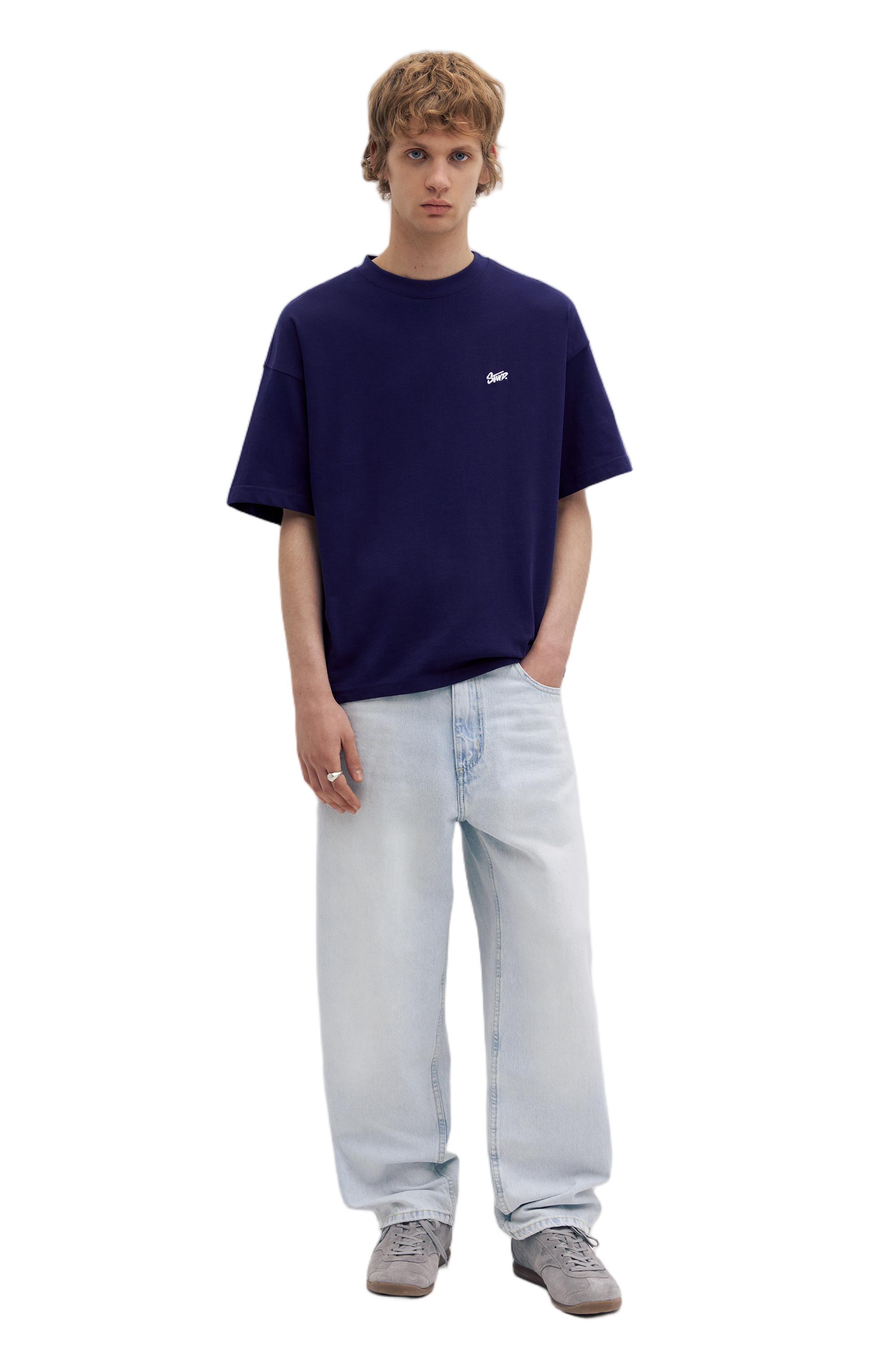 STWD logolu boxy tişört - Görsel 15