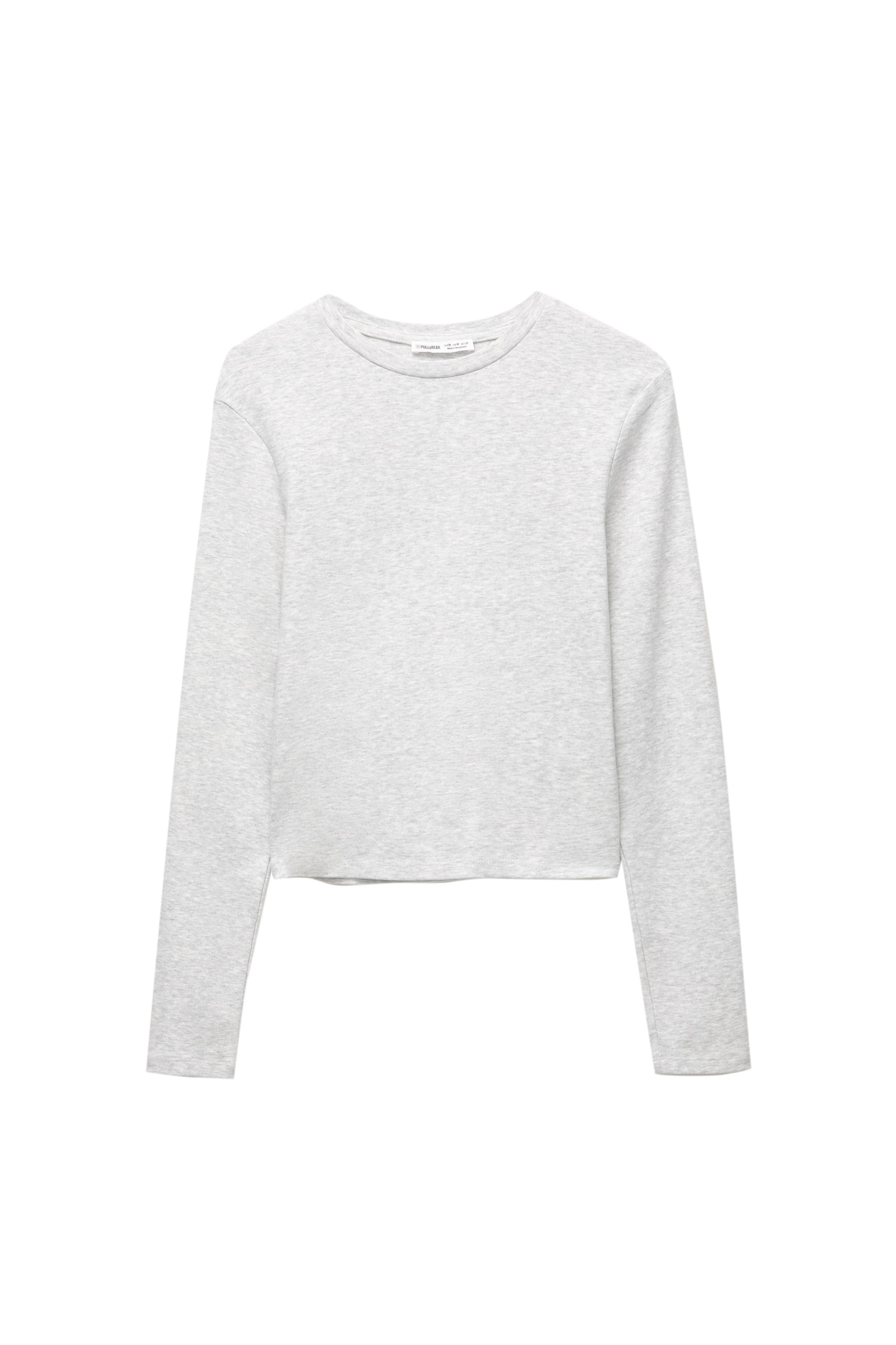 Vücuda oturan uzun kollu t-shirt - Görsel 37