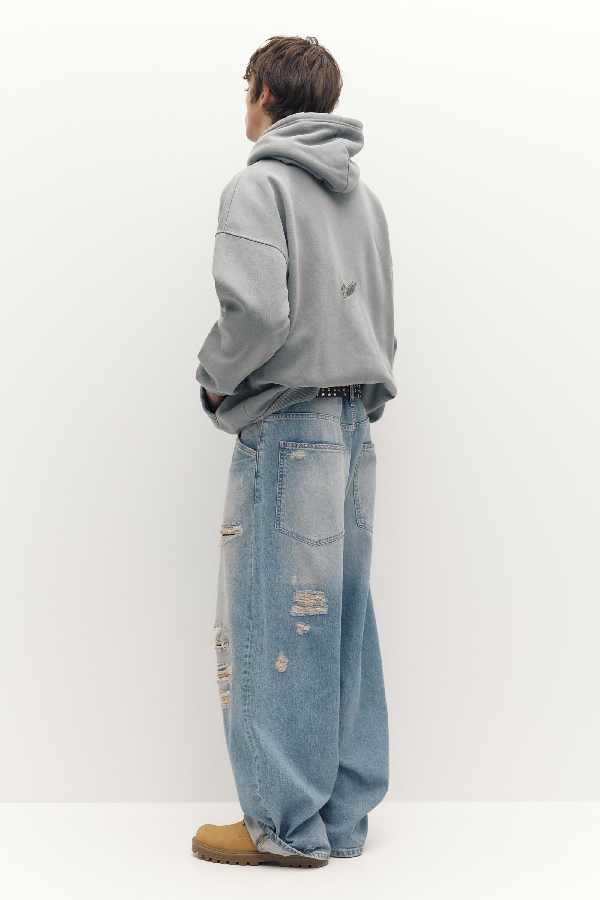 STWD Yıkanmış Kapüşonlu Sweatshirt - Görsel 31