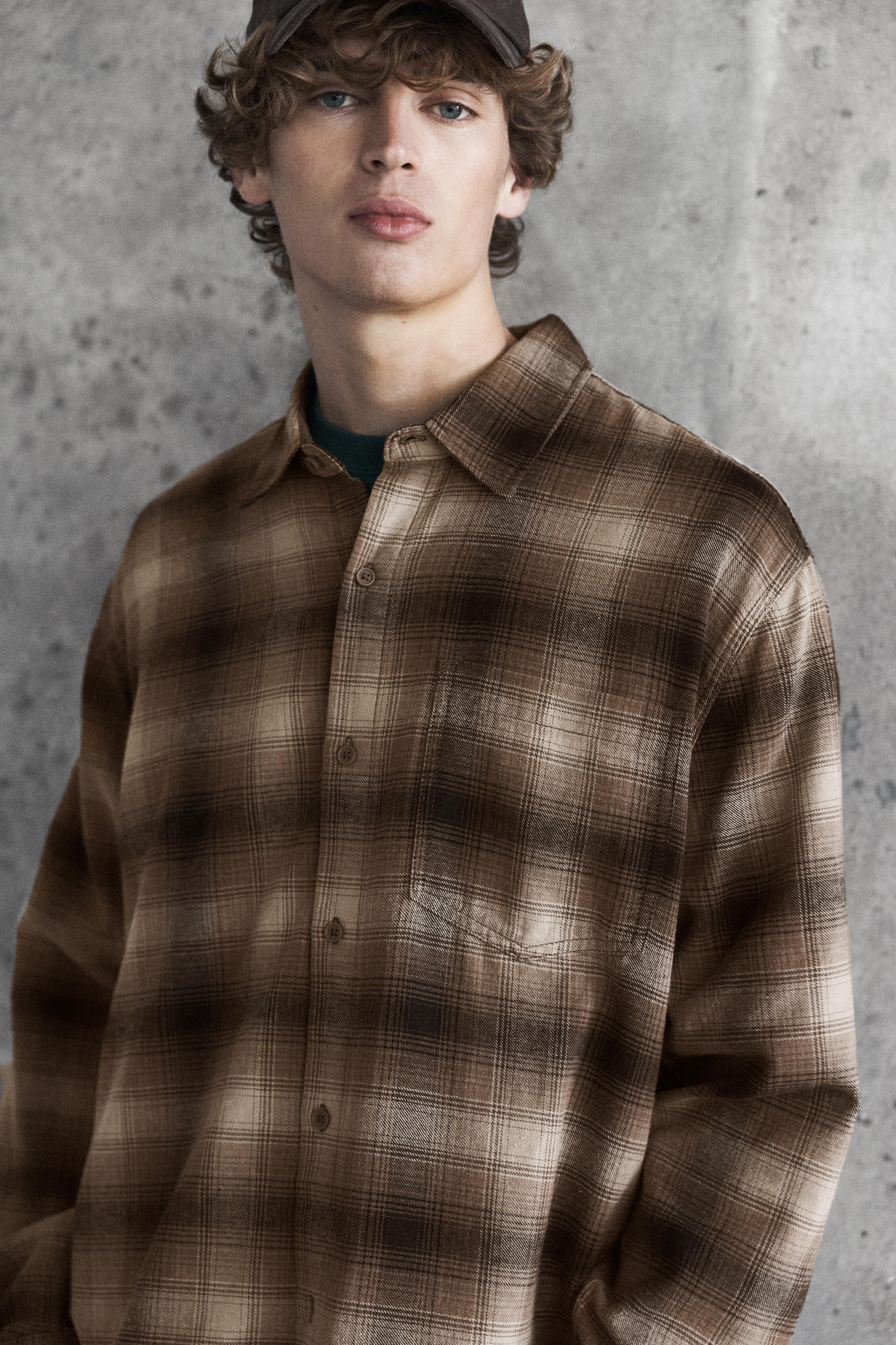 Camicia A Maniche Lunghe A Quadri