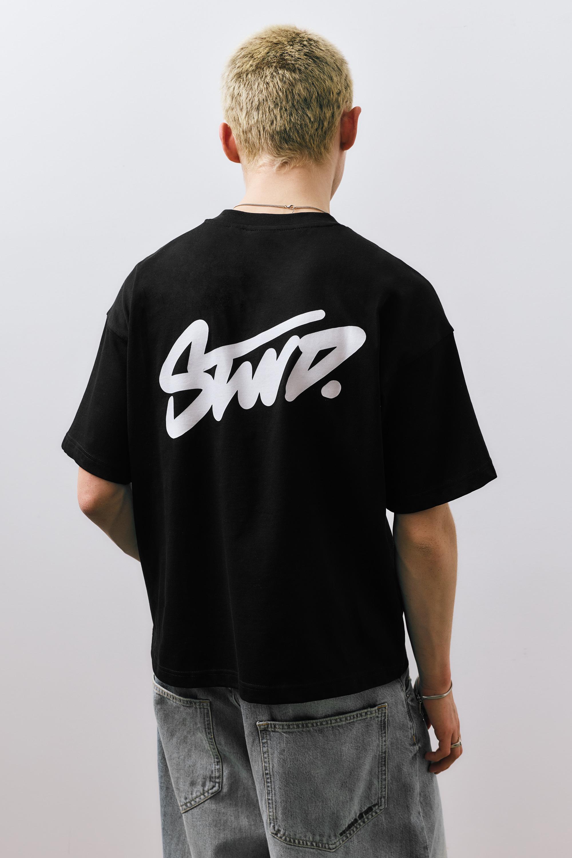 STWD logolu salaş t-shirt - Görsel 77