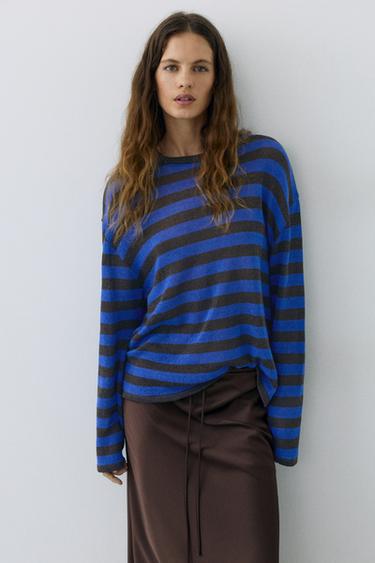 Striped knit T-shirt — Striped 2