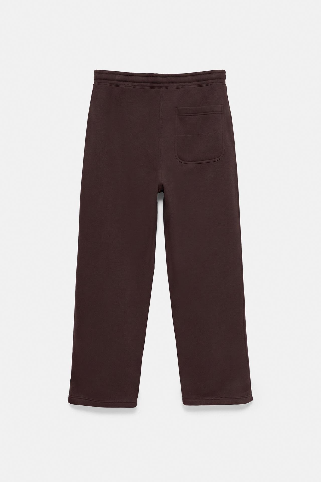 Basic baggy tracksuit bottoms — Chocolate