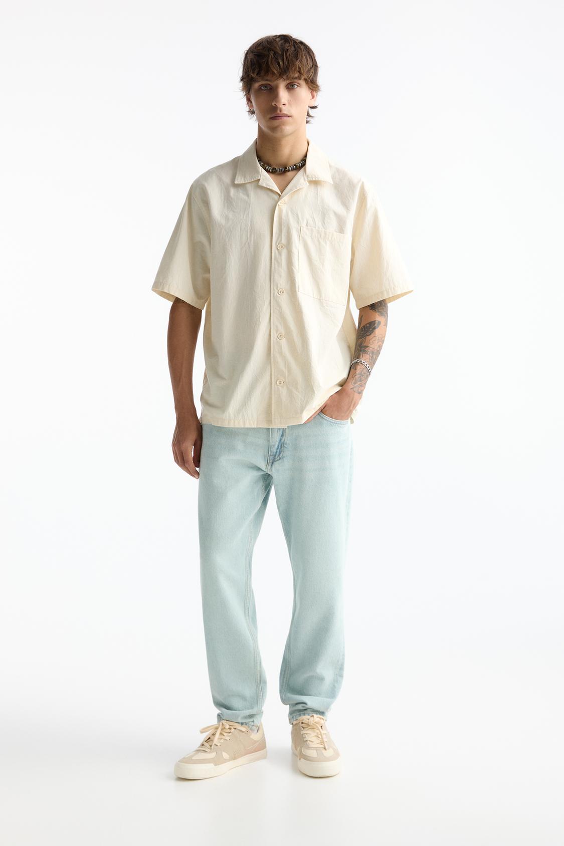 Pantalón Corto Vaqueros Chico Pull And Bear Shirt Bermuda Pull And