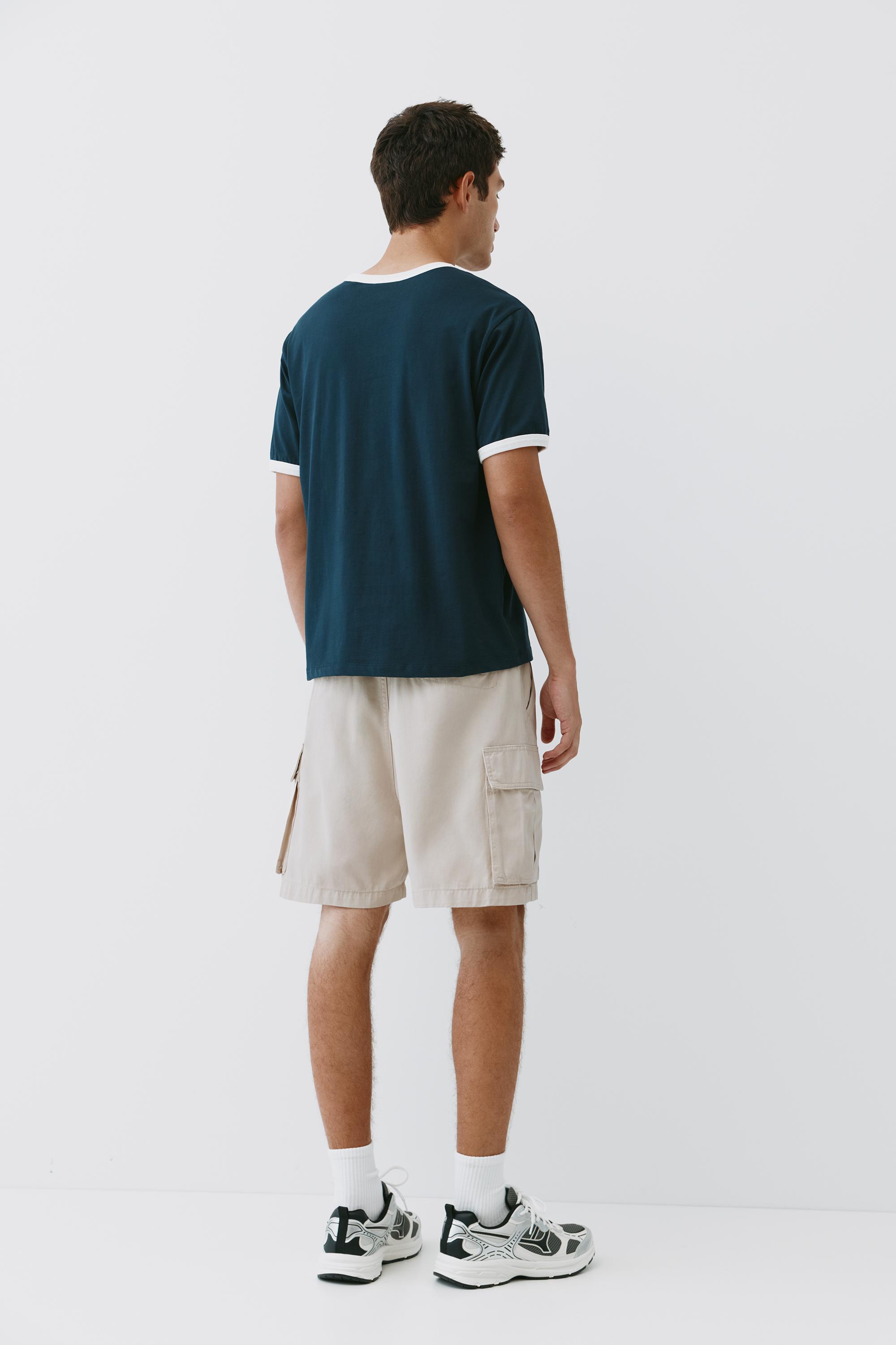 Cargo Bermuda shorts — Ecru