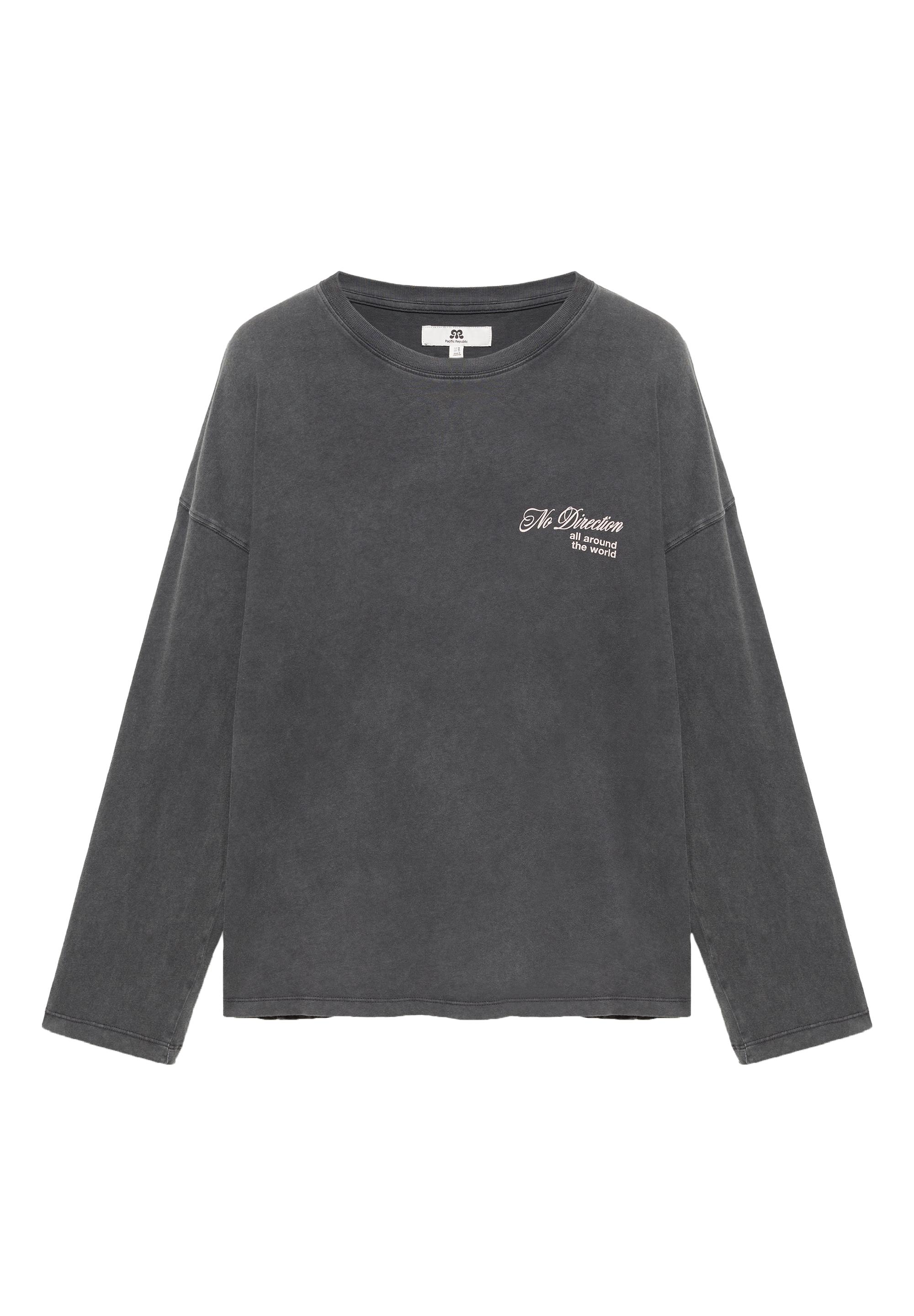 Pull&Bear Grafik baskılı oversize t-shirt görsel 3