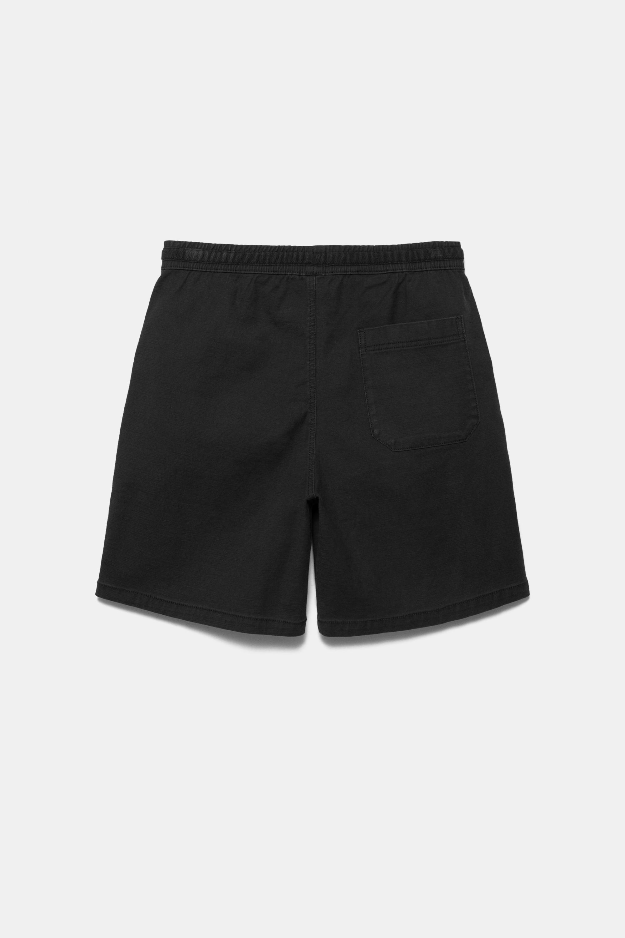 Bermuda sweat shorts — Black