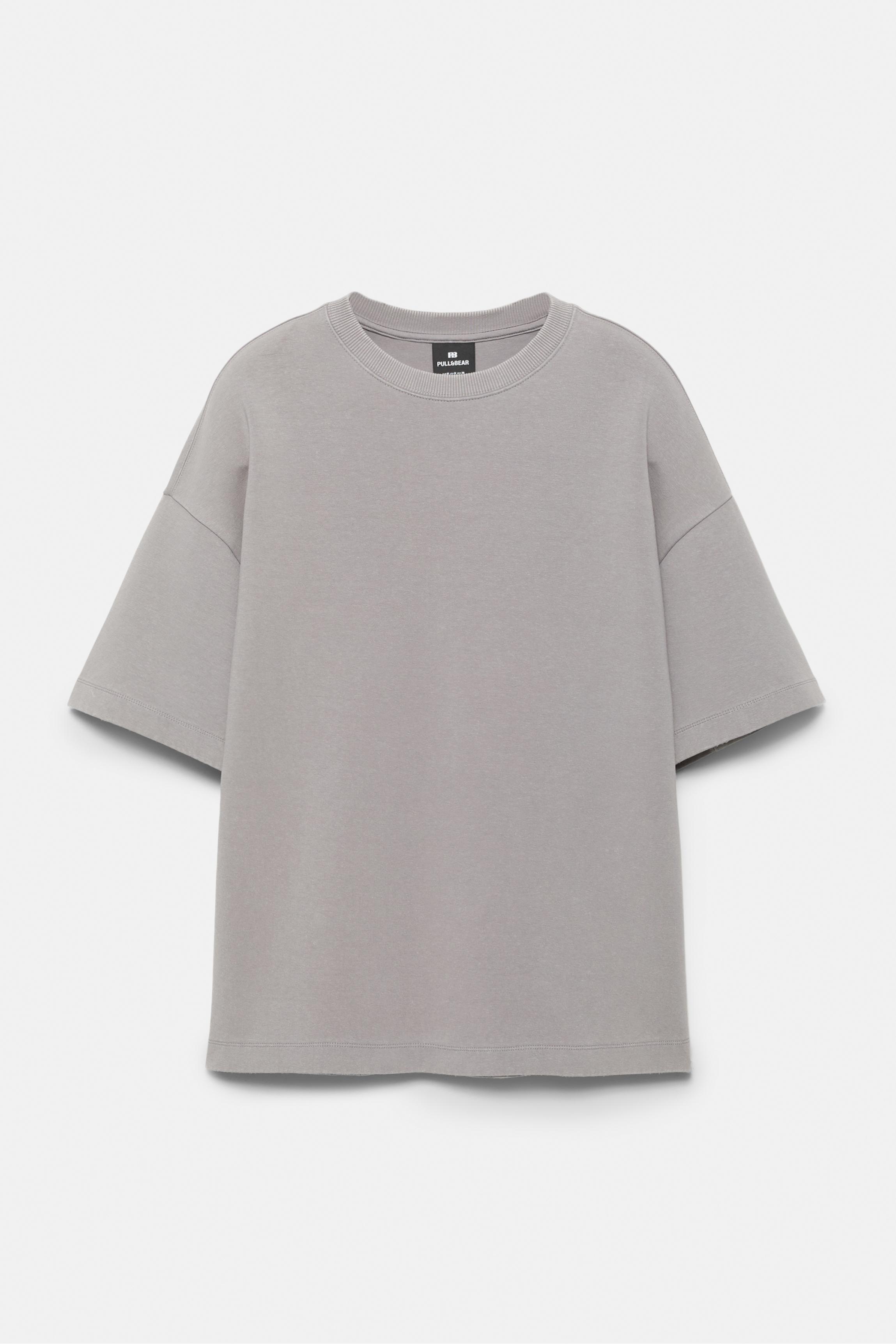 Interlock short sleeve sweatshirt — Grey marl