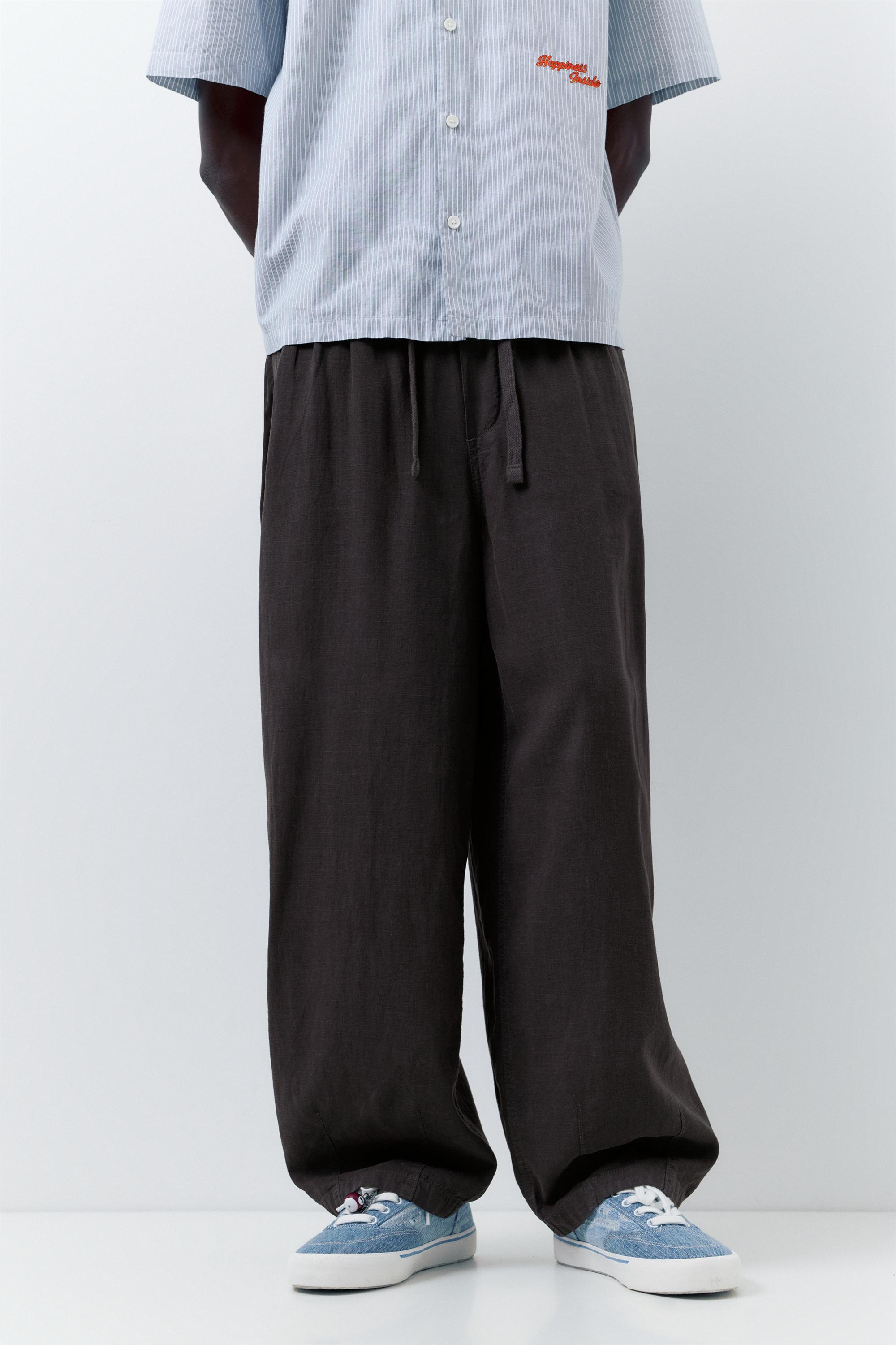 Ketenli jogger pantolon - Görsel 46