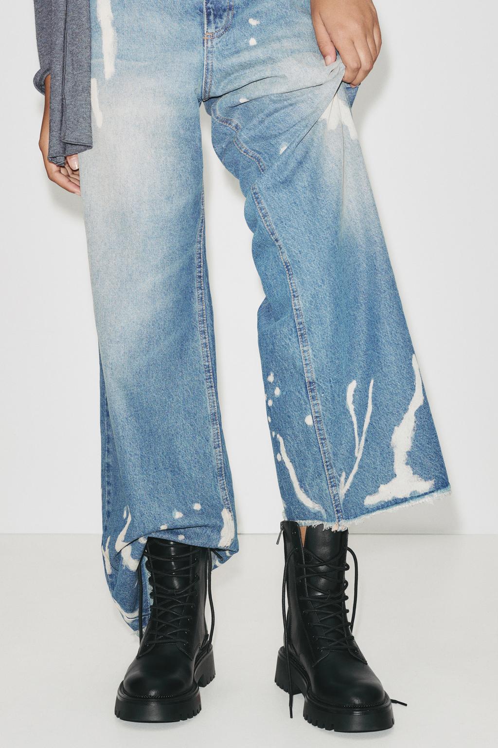 Lace-up flat ankle boots PULL&BEAR