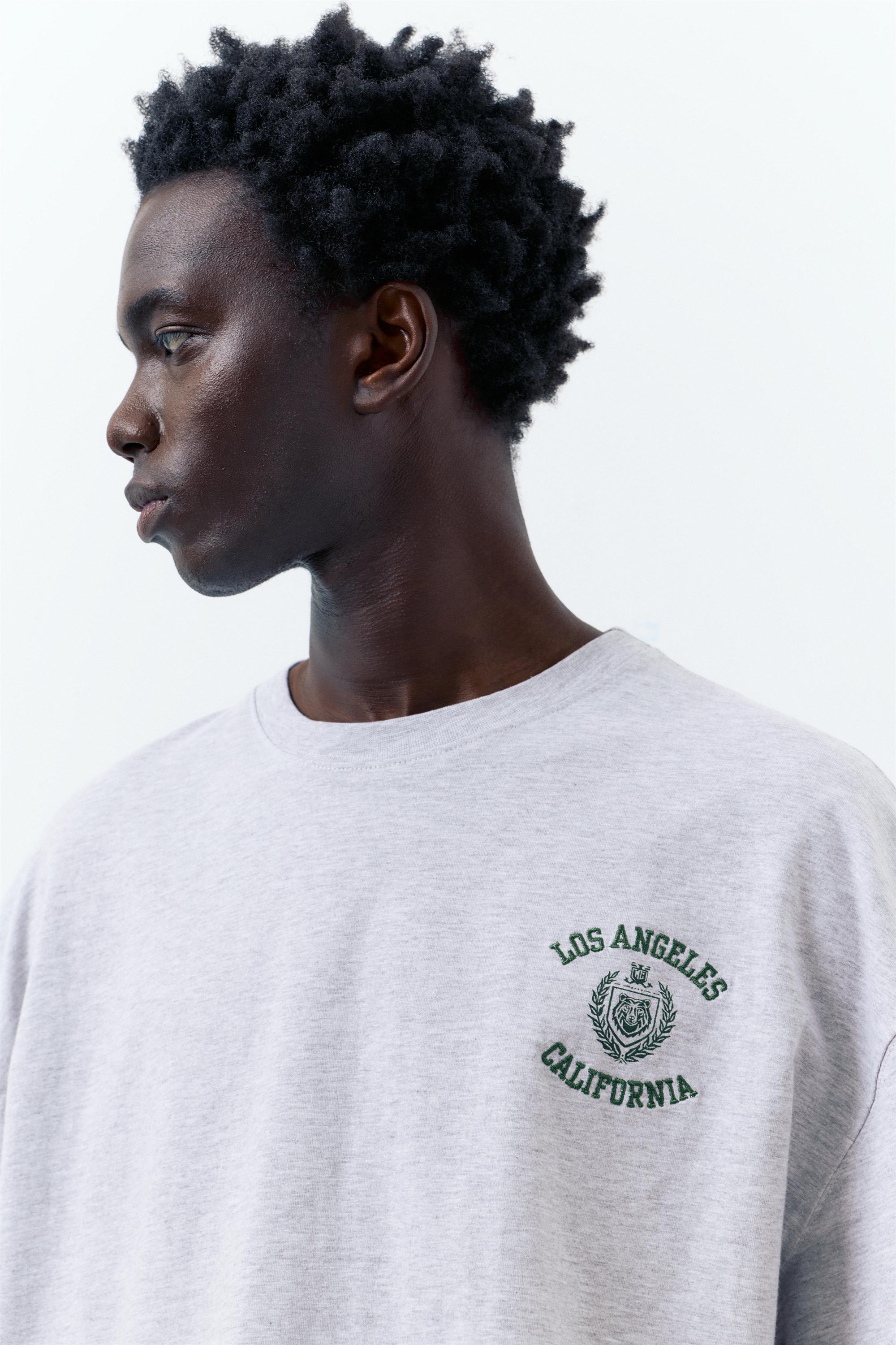 Los Angeles işlemeli t-shirt - Görsel 11