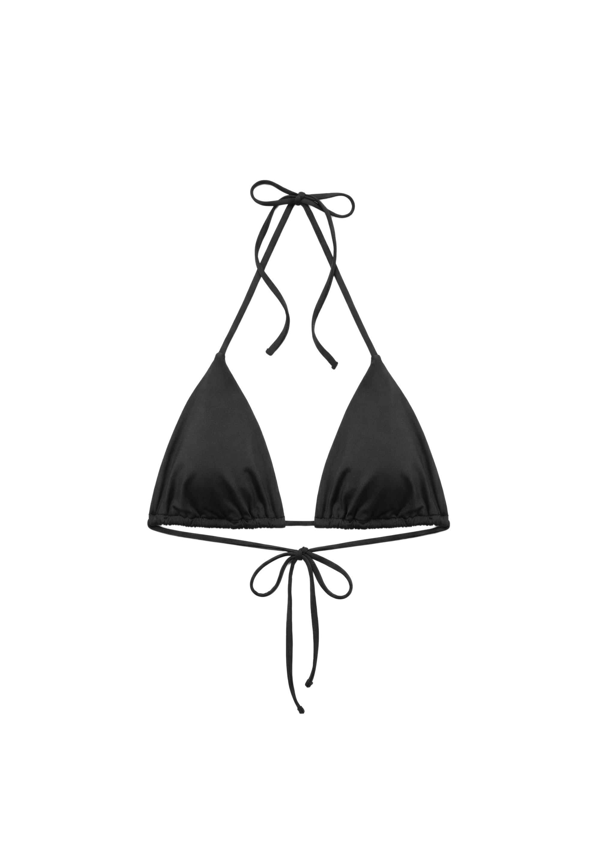 Triangle bikini top — Black