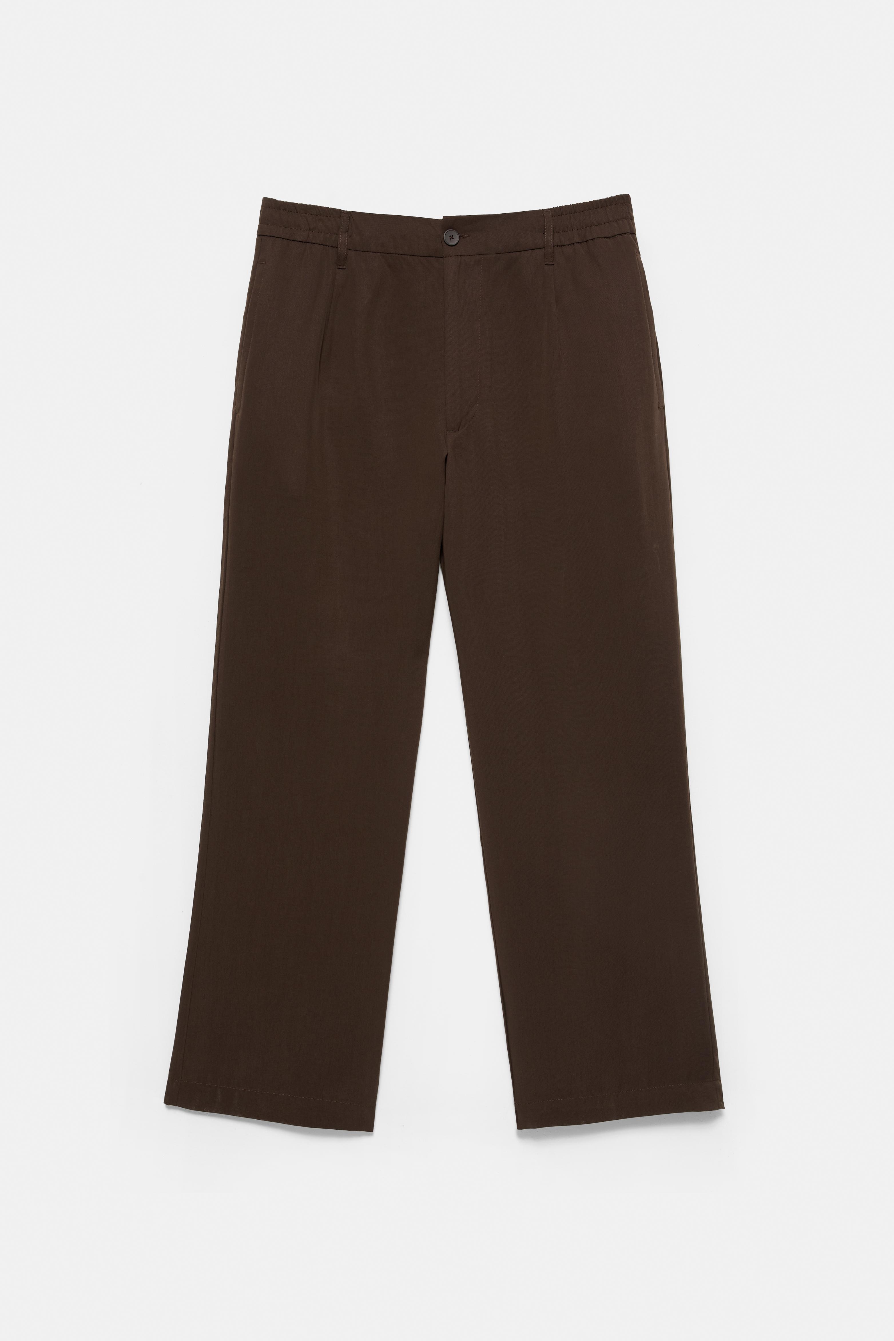Tailored jogging trousers — Brown