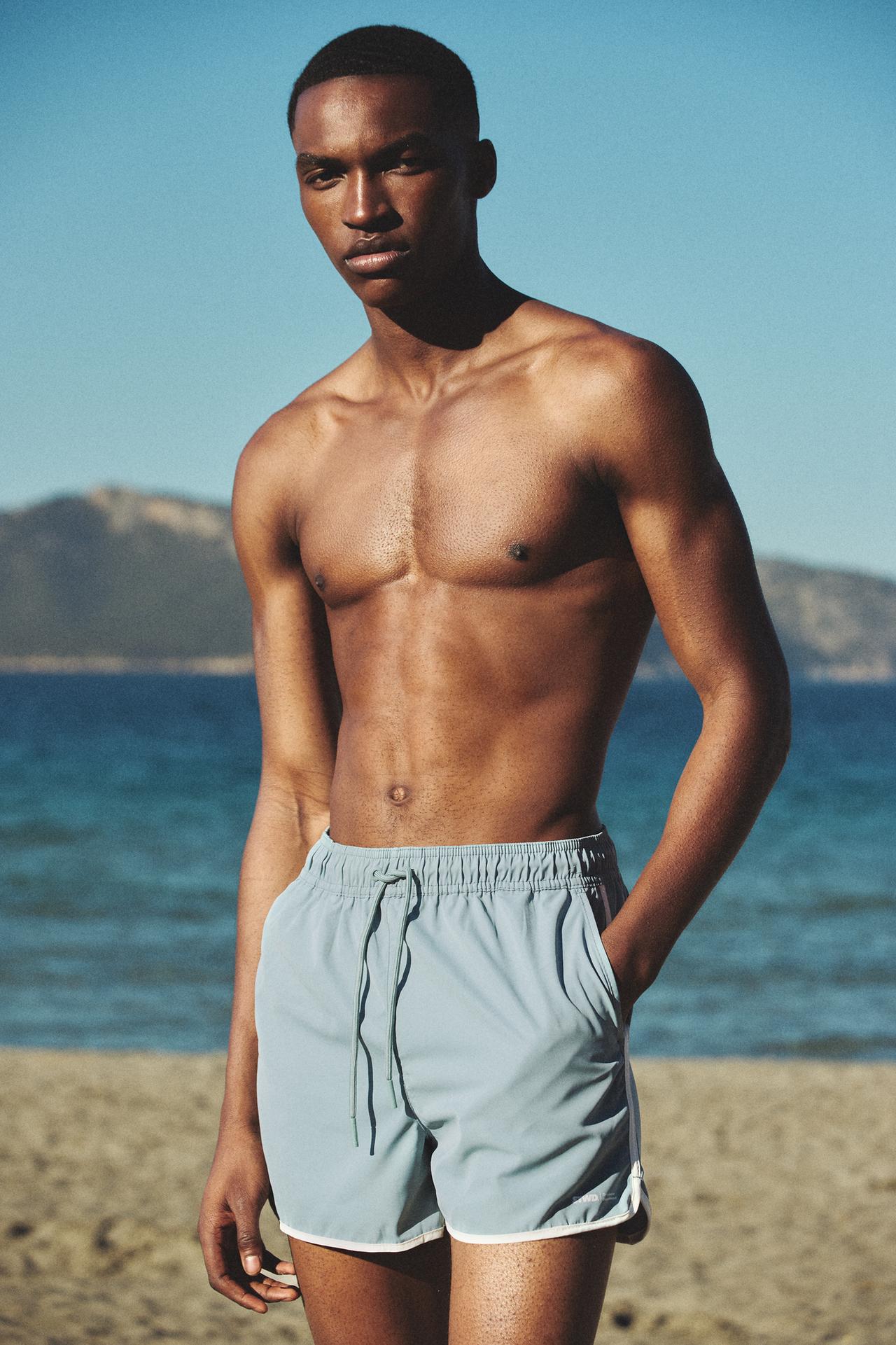 STWD board shorts — Aquamarine