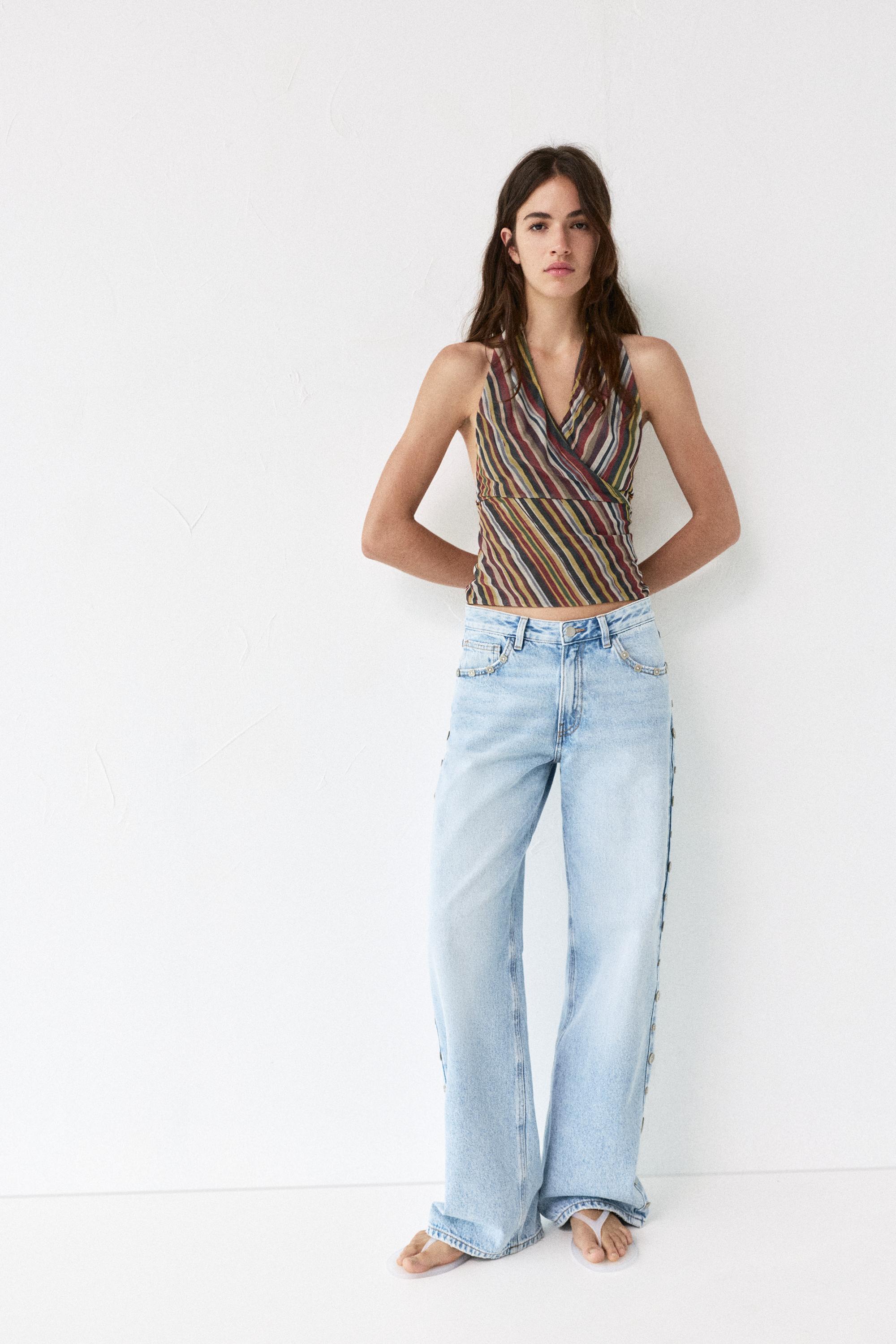 Striped halter top — Striped