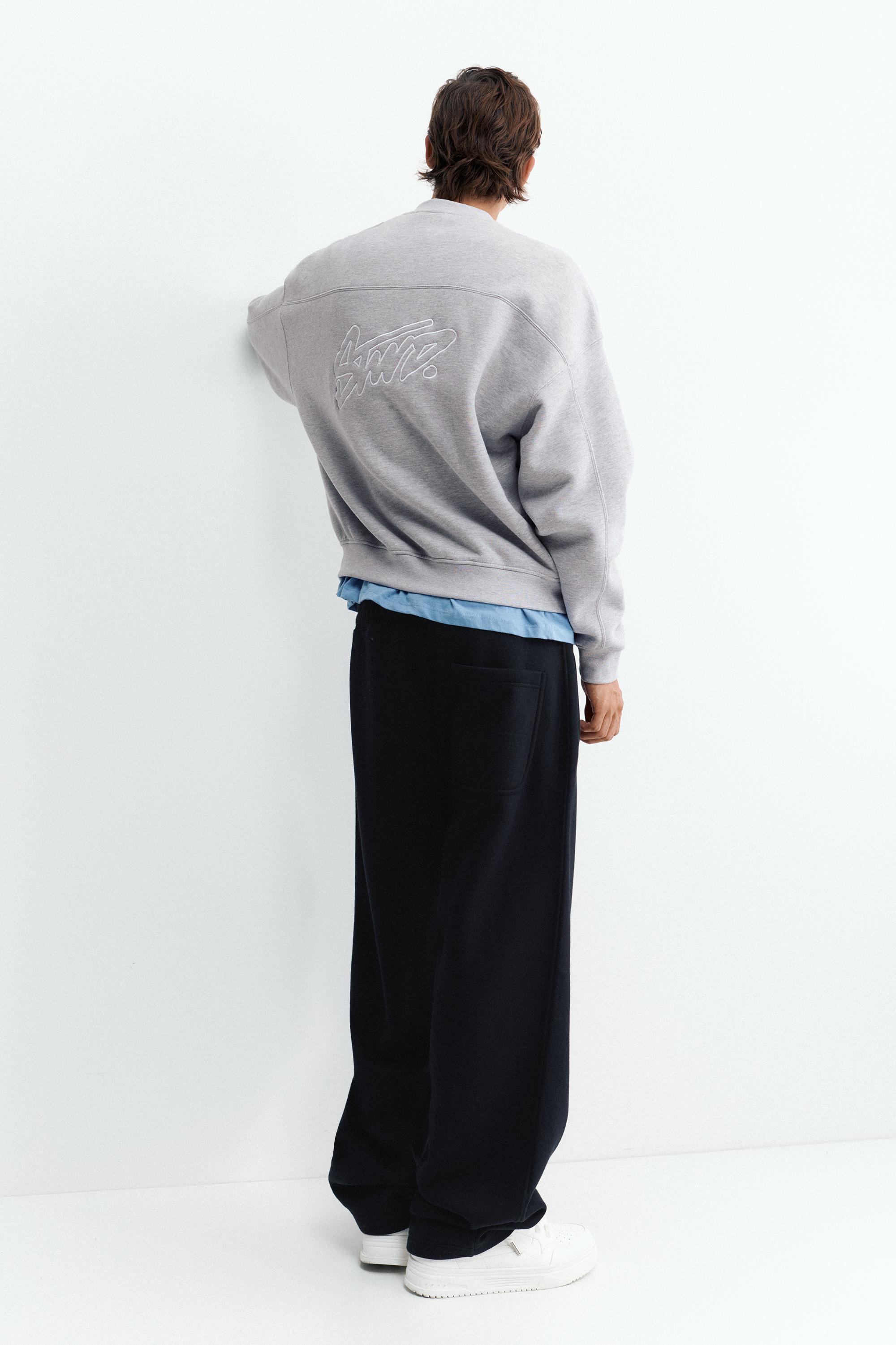 STWD boxy sweatshirt — Grey marl