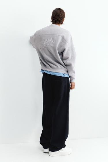 STWD boxy sweatshirt — Grey marl 3