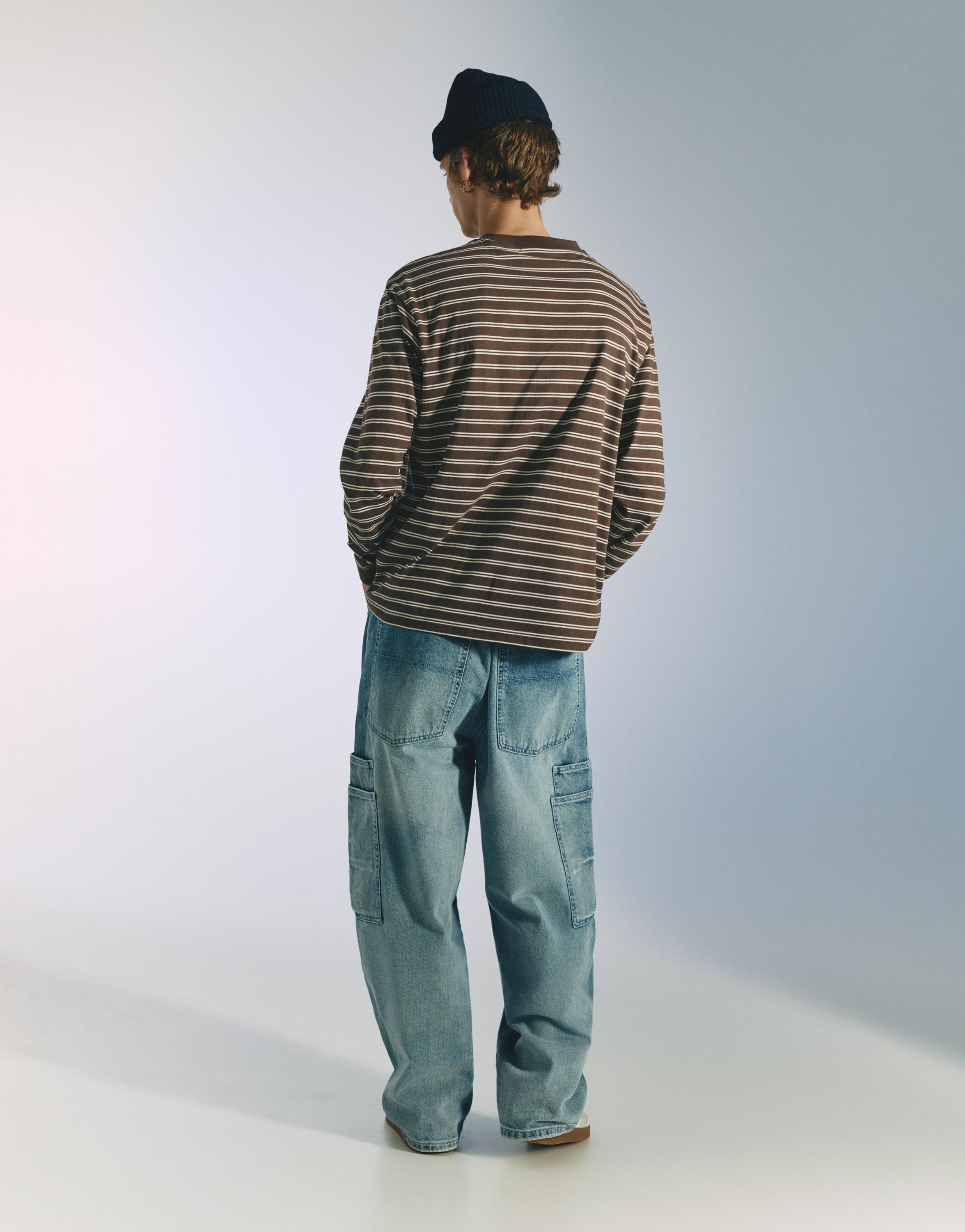 Ford çizgili t-shirt - Görsel 3