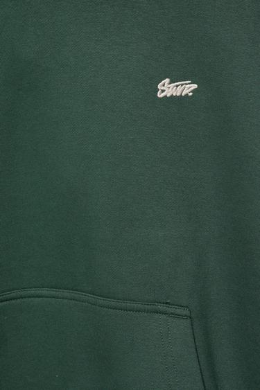 STWD logo boxy hoodie — Green 8