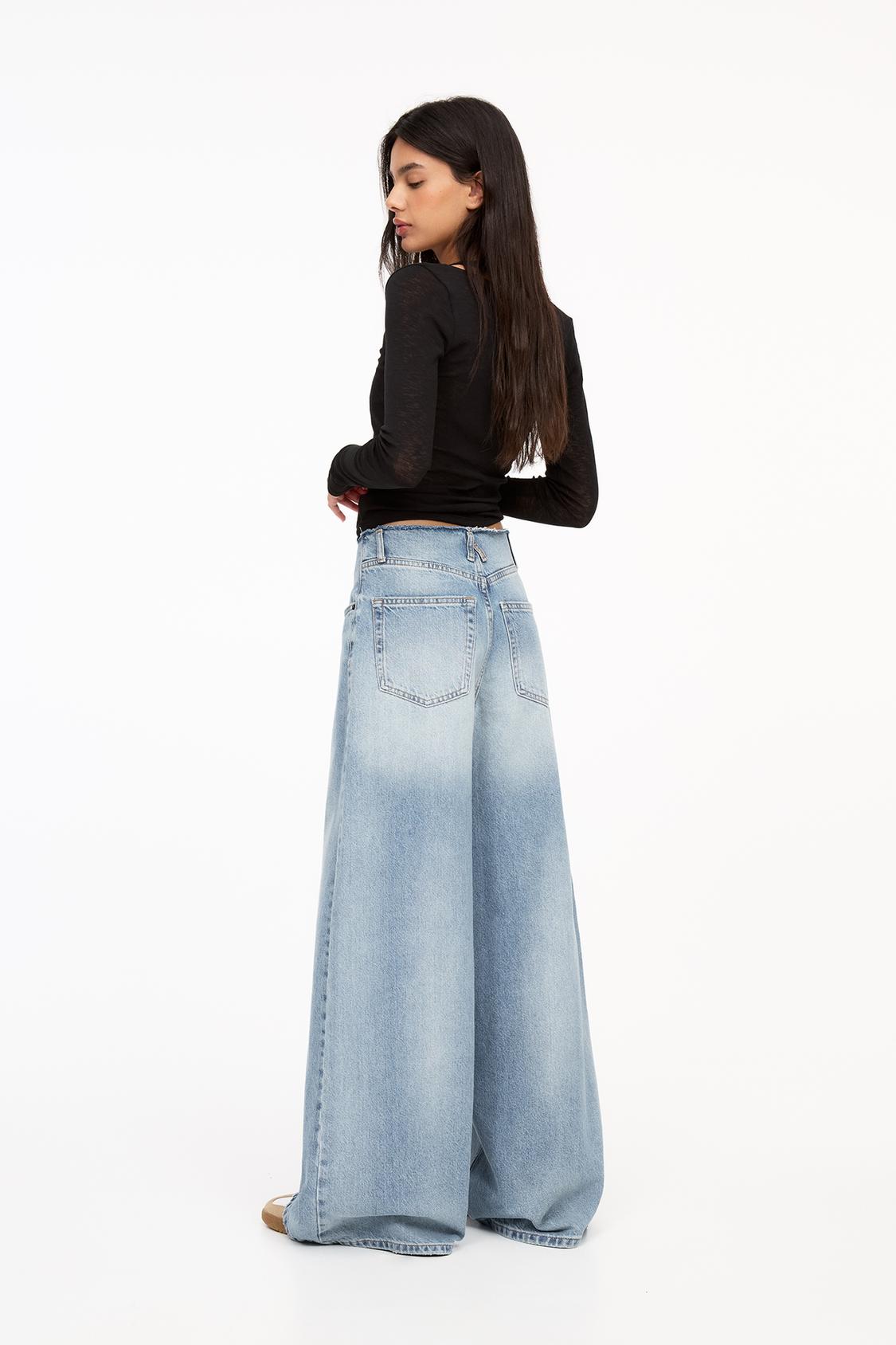 Pantalon Acampanado Vaqueros Campana Pull And Bear Jeans Pull