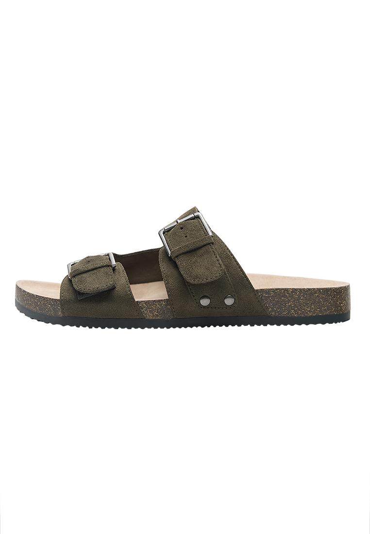 Buckled sandals — Khaki