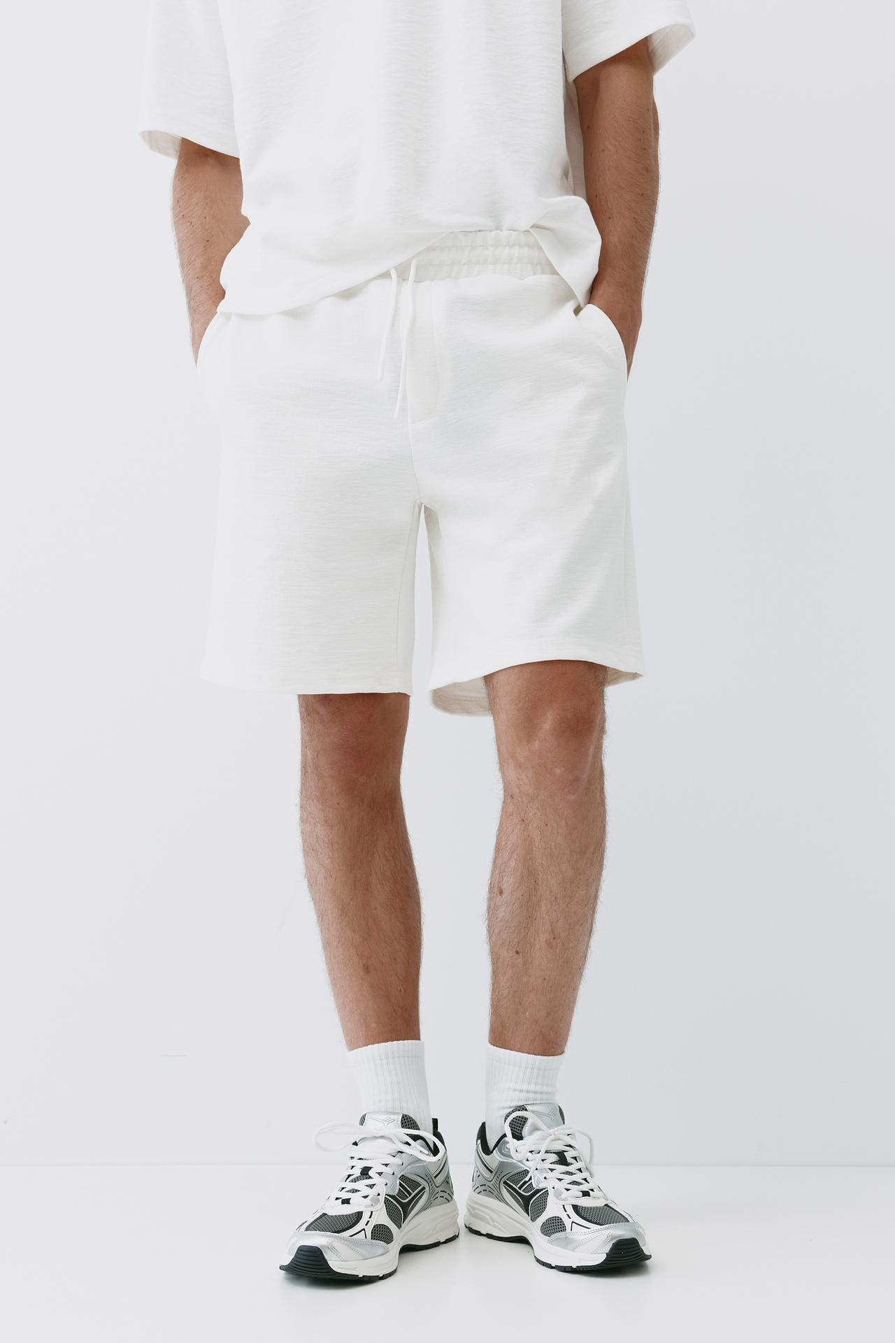Relaxed fit Bermuda shorts — Off white