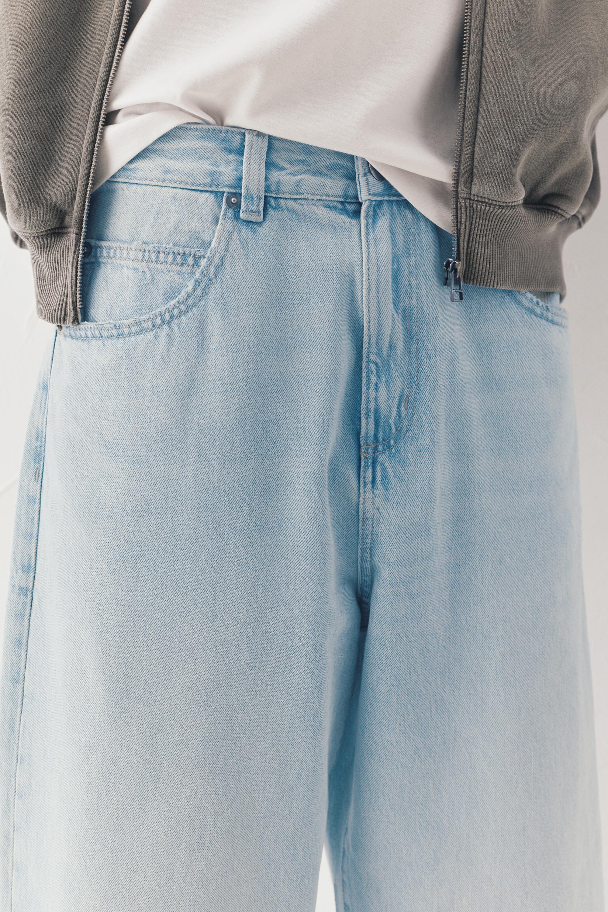Relaxed fit baggy jeans — Pale blue
