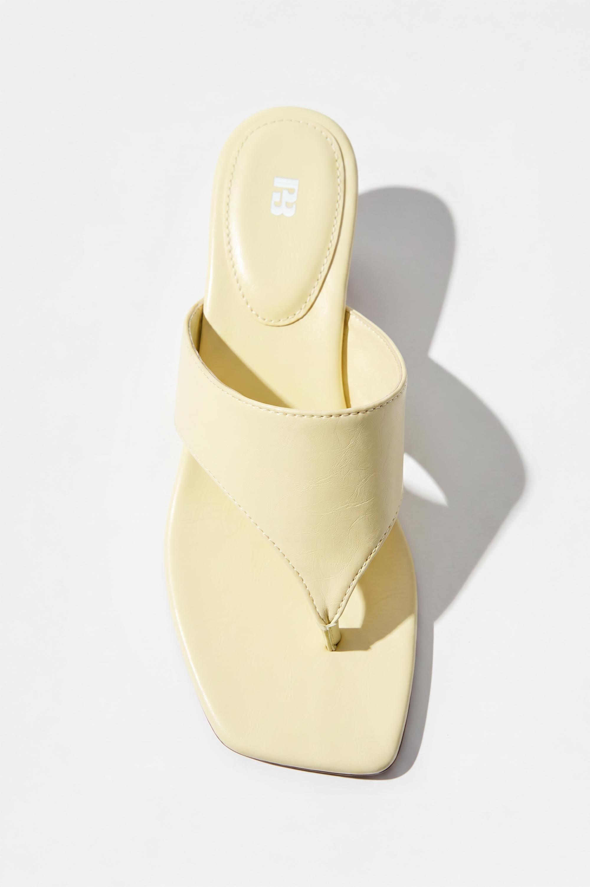 Strappy heeled sandals — Yellow (alternate view)